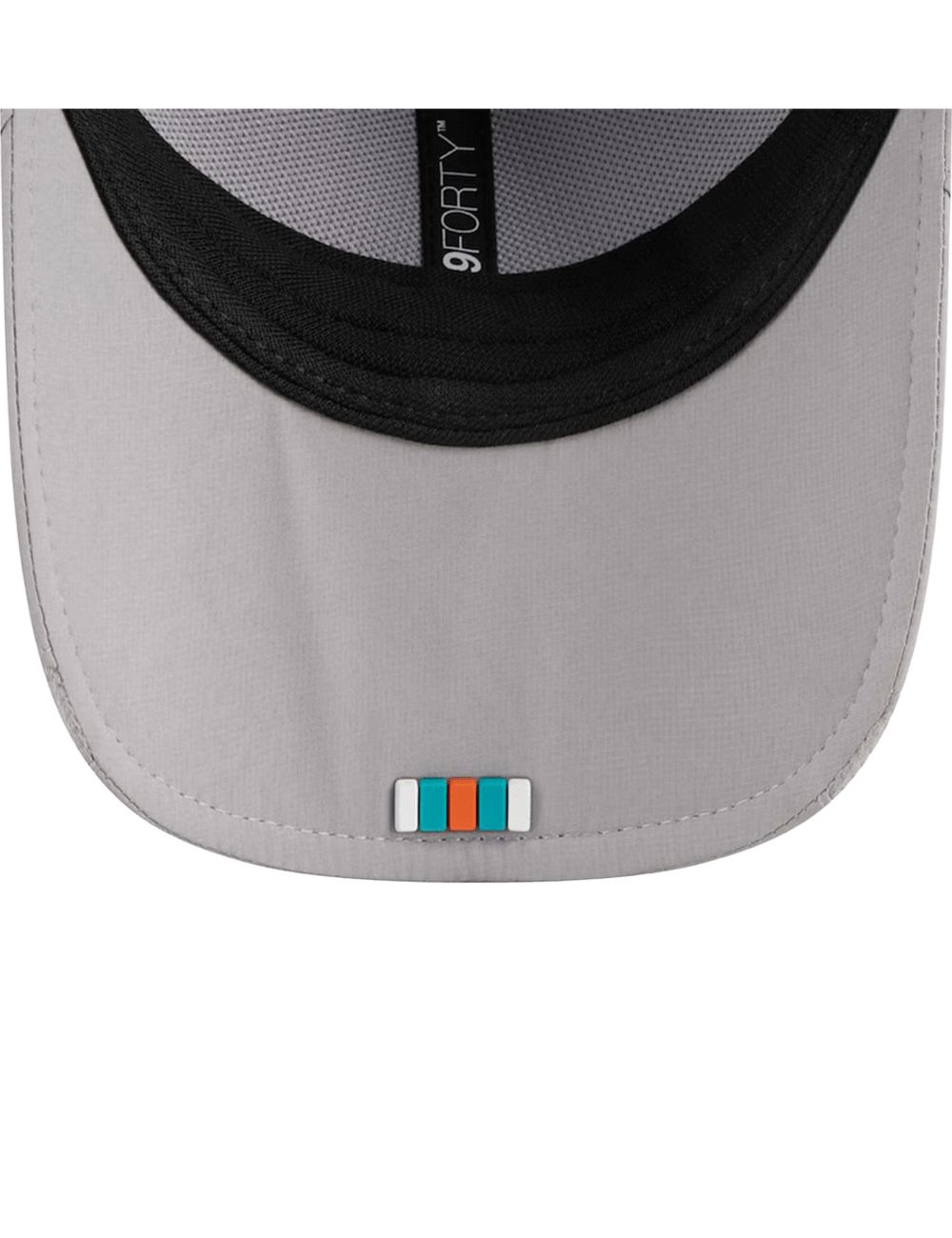 Miami Dolphins New Era NFL 25 Sideline 9FORTY M-Crown Snapback Hat - Grey