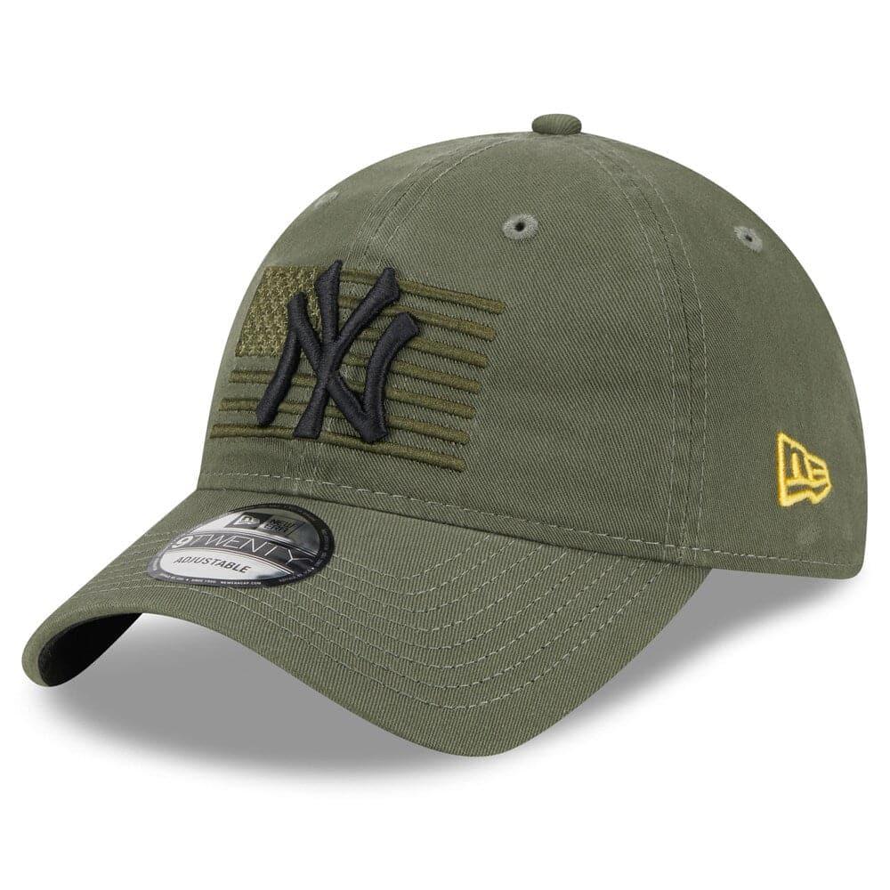 New York Yankees New Era MLB 2023 Armed Forces 9TWENTY Strapback Hat - Army
