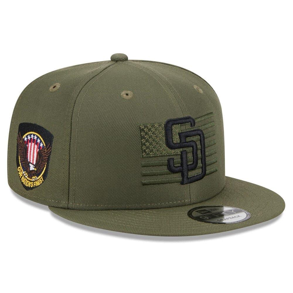 San Diego Padres New Era MLB 2023 Armed Forces 9FIFTY Snapback Hat - Army