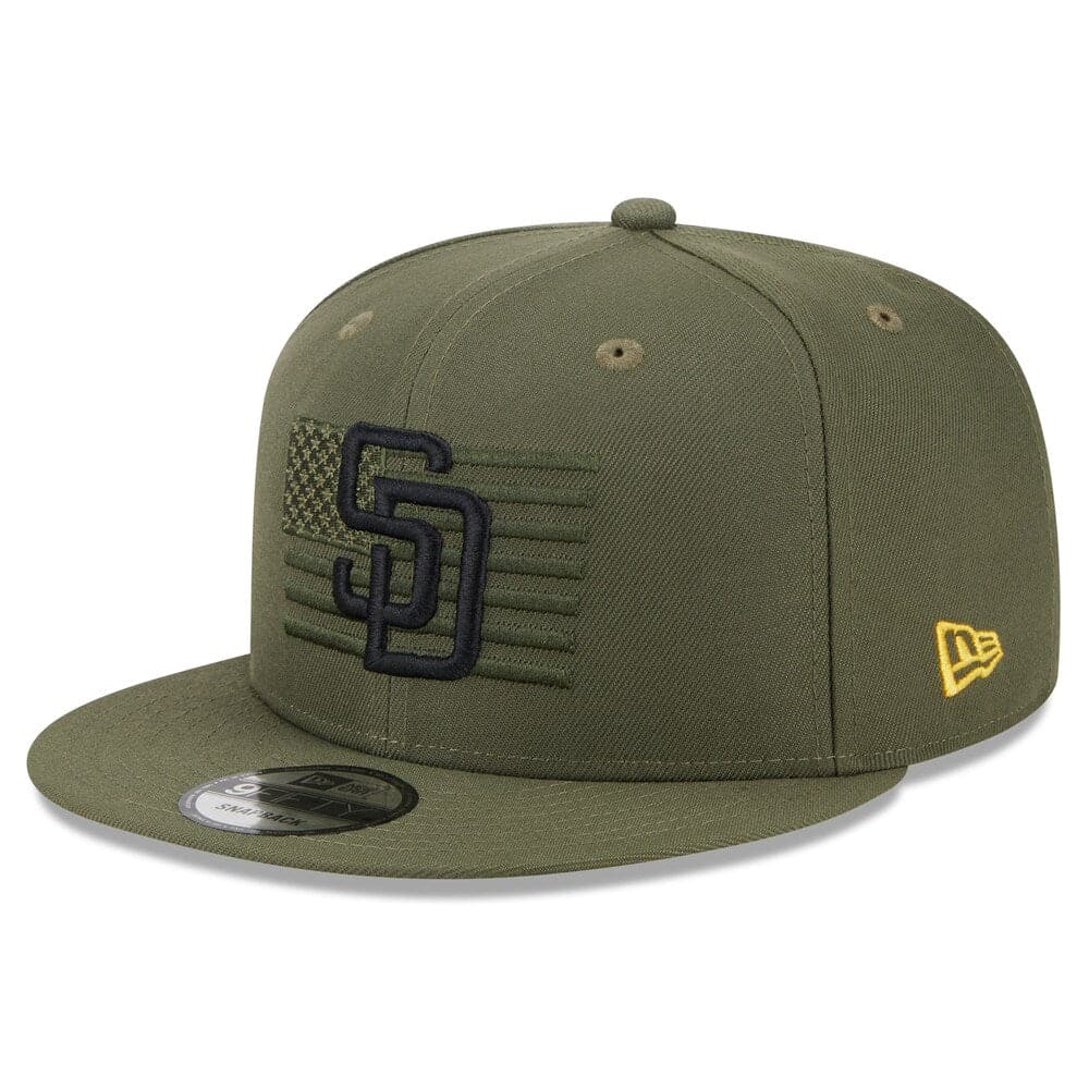 San Diego Padres New Era MLB 2023 Armed Forces 9FIFTY Snapback Hat - Army