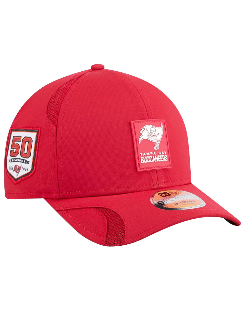Tampa Bay Buccaneers New Era NFL 25 Sideline 9FORTY M-Crown Snapback Hat - Red