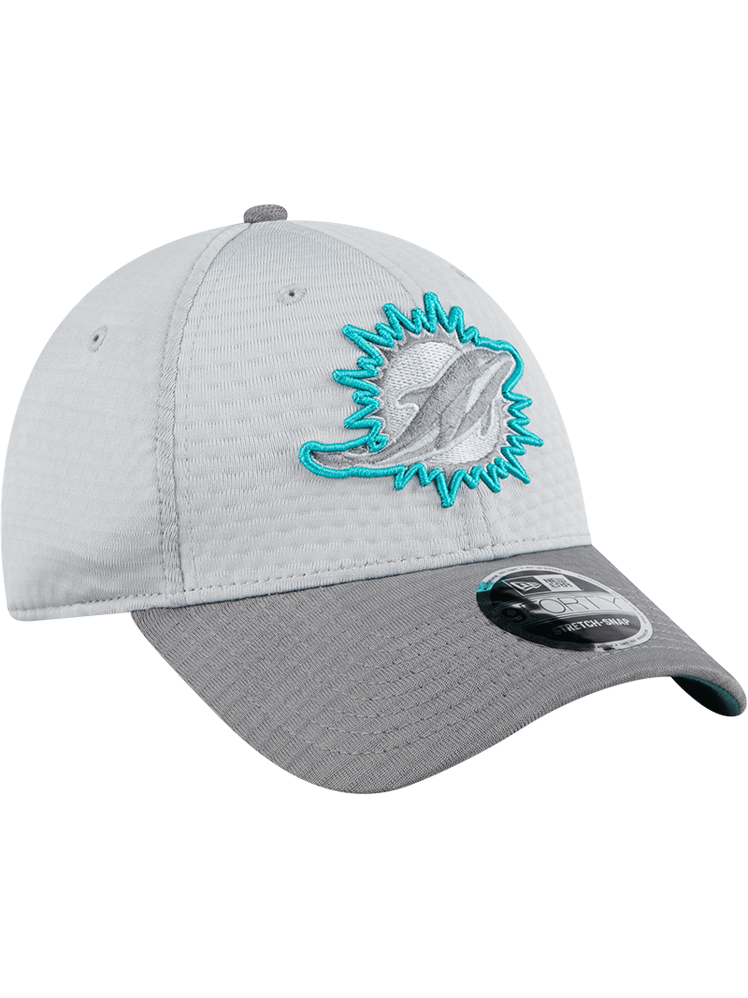 New Era Caps Miami Dolphins New Era NFL 24 Training 9FORTY Stretch-Snapback Hat - Grey