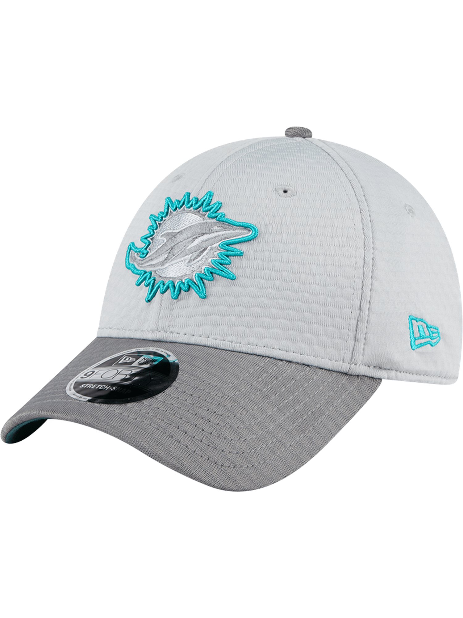 New Era Caps Miami Dolphins New Era NFL 24 Training 9FORTY Stretch-Snapback Hat - Grey