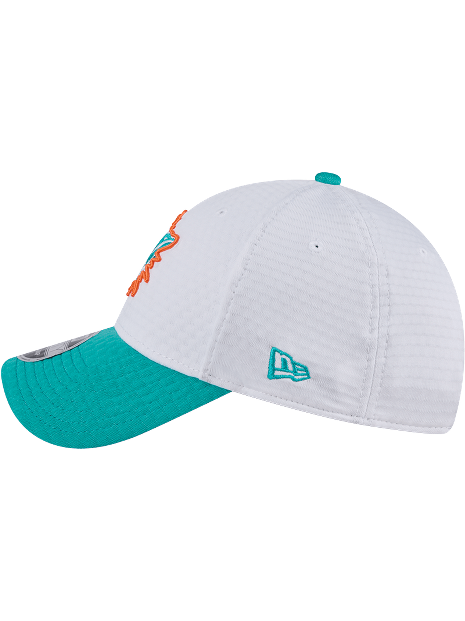 New Era Caps Miami Dolphins New Era NFL 24 Training 9FORTY Stretch-Snapback Hat - White