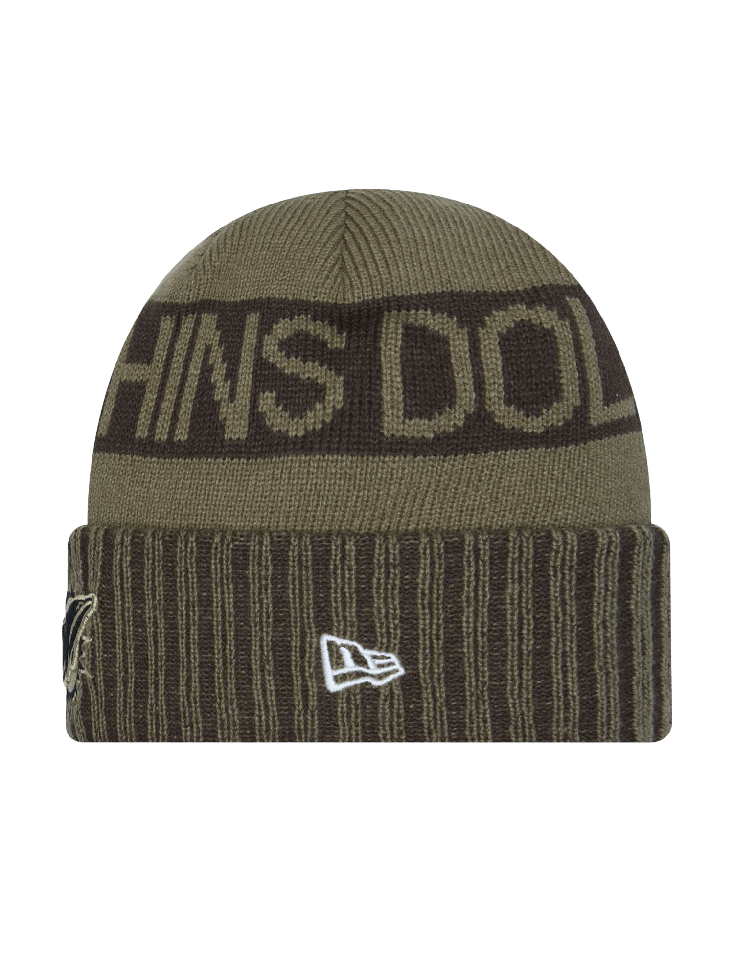 New Era Beanies MIami Dolphins New Era NFL 25 Salute To Service Knit Beanie