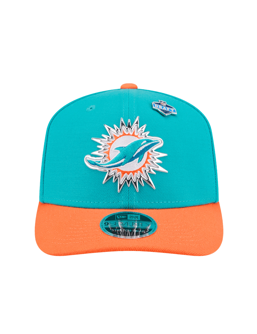 New Era Caps OSFM Miami Dolphins New Era NFL Draft 26 9SEVENTY Stretch-Snapback Hat