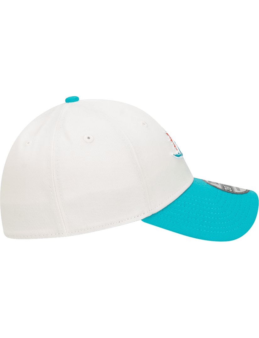 New Era Caps Miami Dolphins New Era NFL Team 2T 39THIRTY Stretch-Fit Hat - Chrome