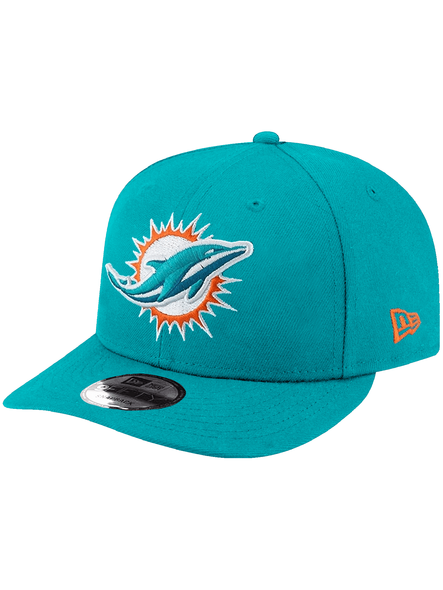 New Era Caps Miami Dolphins New Era NFL Team 9FIFTY Pre-Curved Snapback Hat - Teal