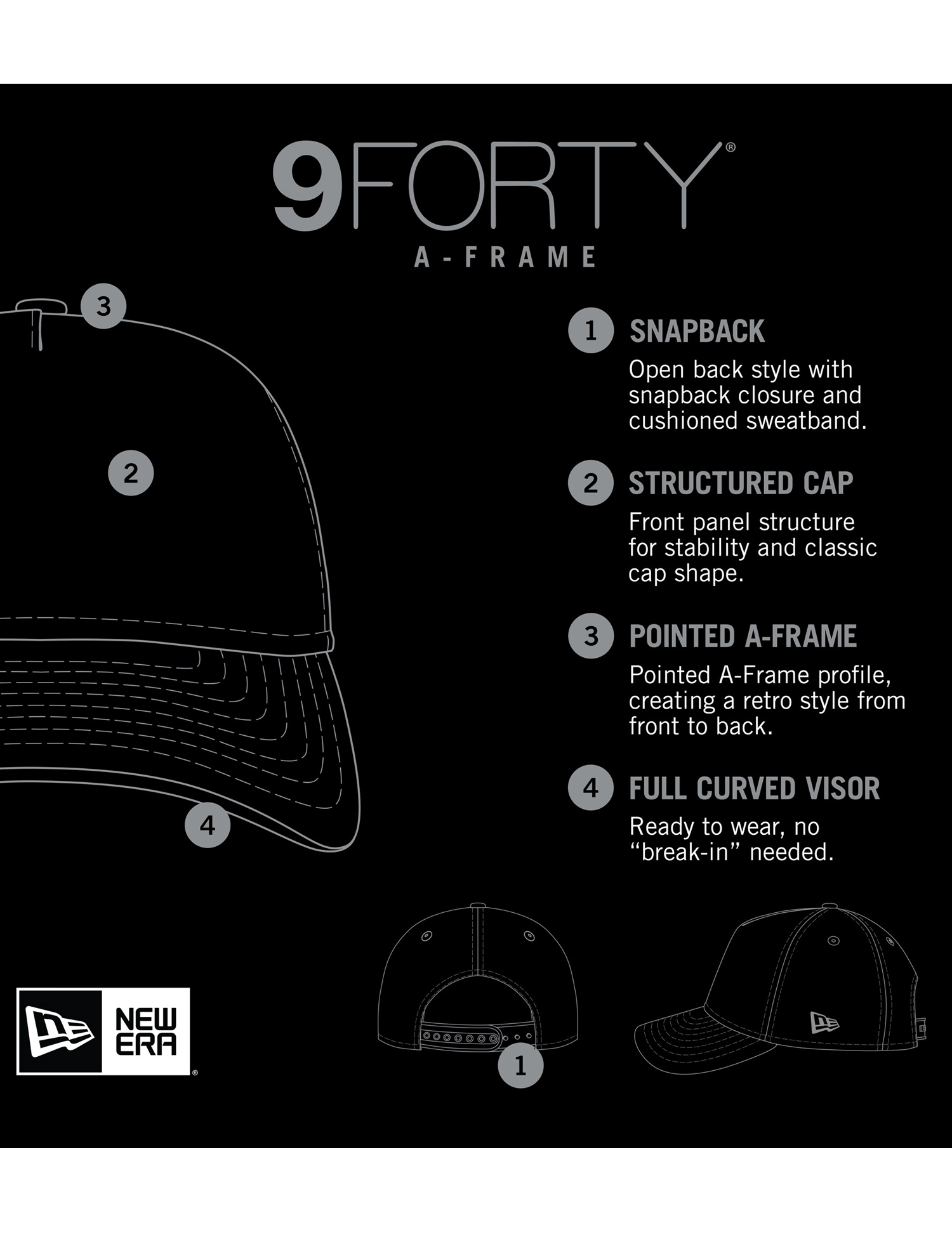 New Era Caps Miami Dolphins New Era NFL Team 9FORTY A-Frame Snapback Hat - Teal