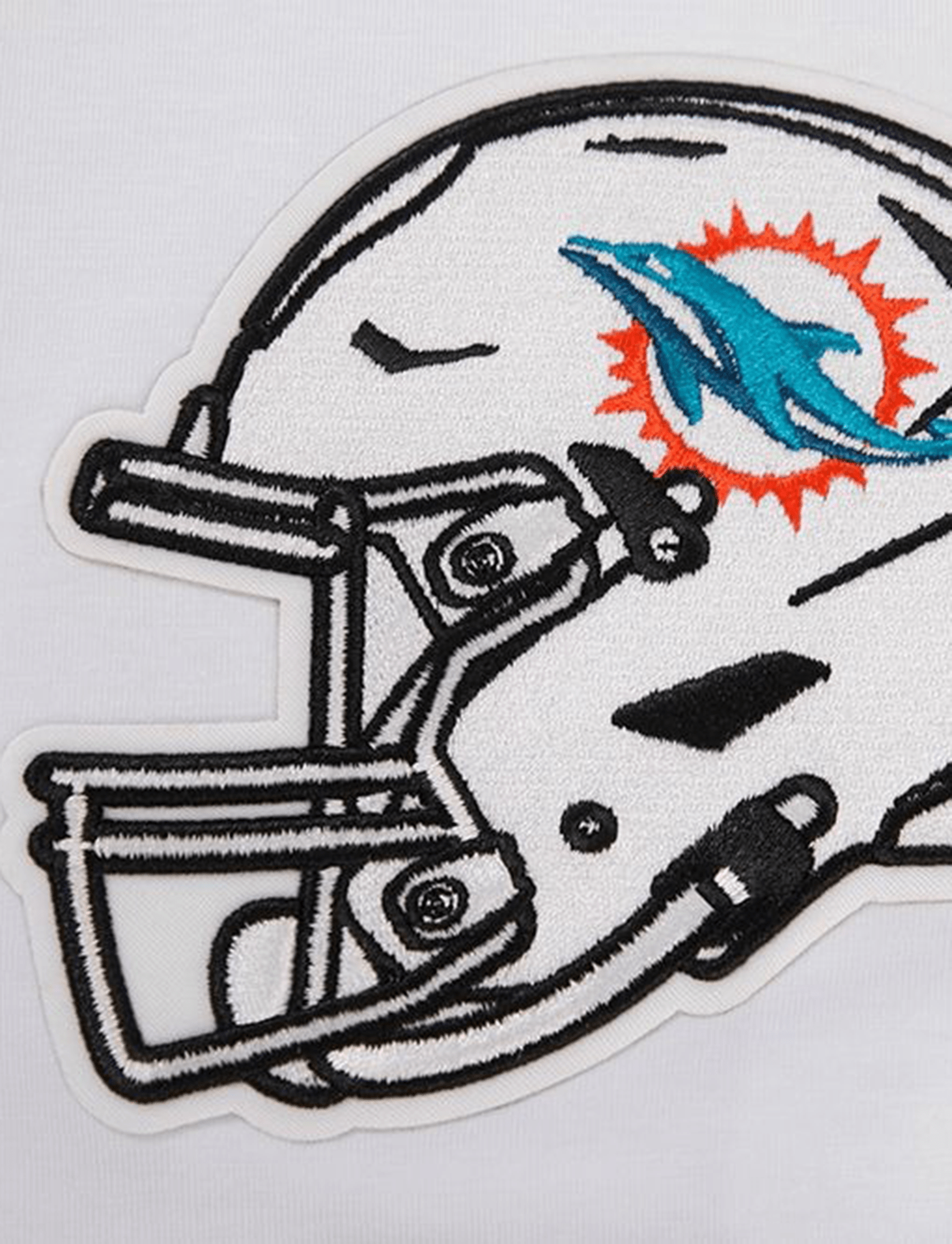 Pro Standard T-Shirts Miami Dolphins Pro Standard NFL Classic Chenille Flex T-Shirt - White