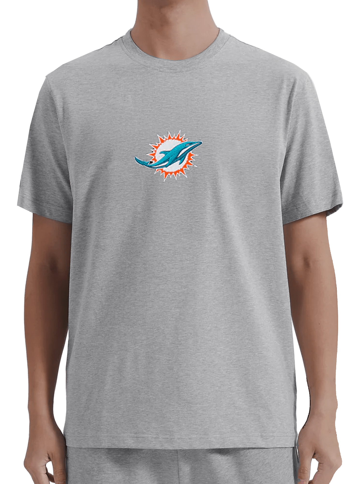 Pro Standard T-Shirts Miami Dolphins Pro Standard NFL Team Icon Flex T-Shirt - Heather Grey