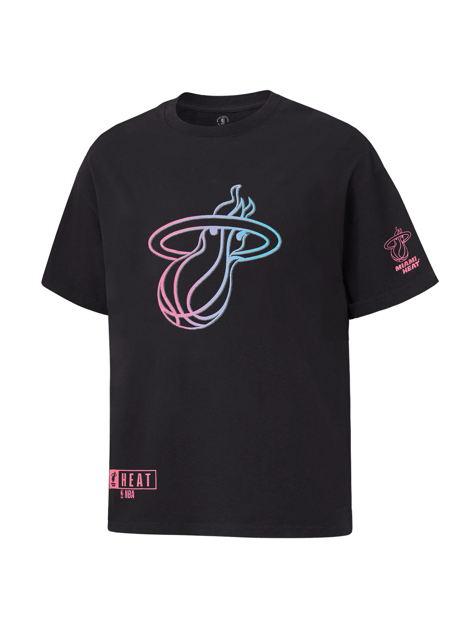 NBA Essentials T-Shirts Miami Heat NBA Essentials Spencer Vintage T-Shirt - Black