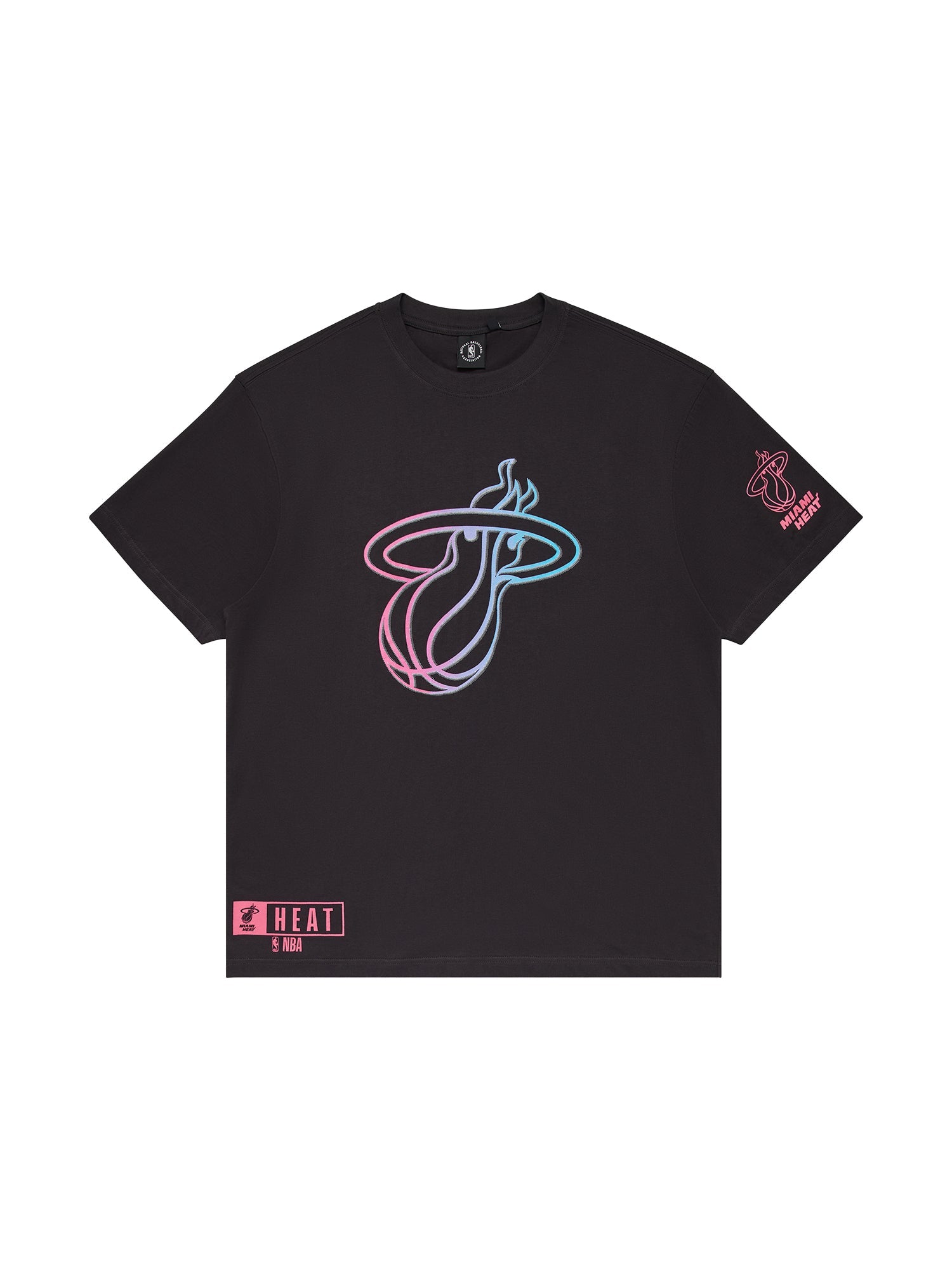 NBA Essentials T-Shirts Miami Heat NBA Essentials Spencer Vintage T-Shirt - Black