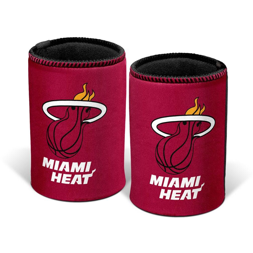 NBA Branded Accessories Miami Heat NBA Team Logo Can Cooler - Red
