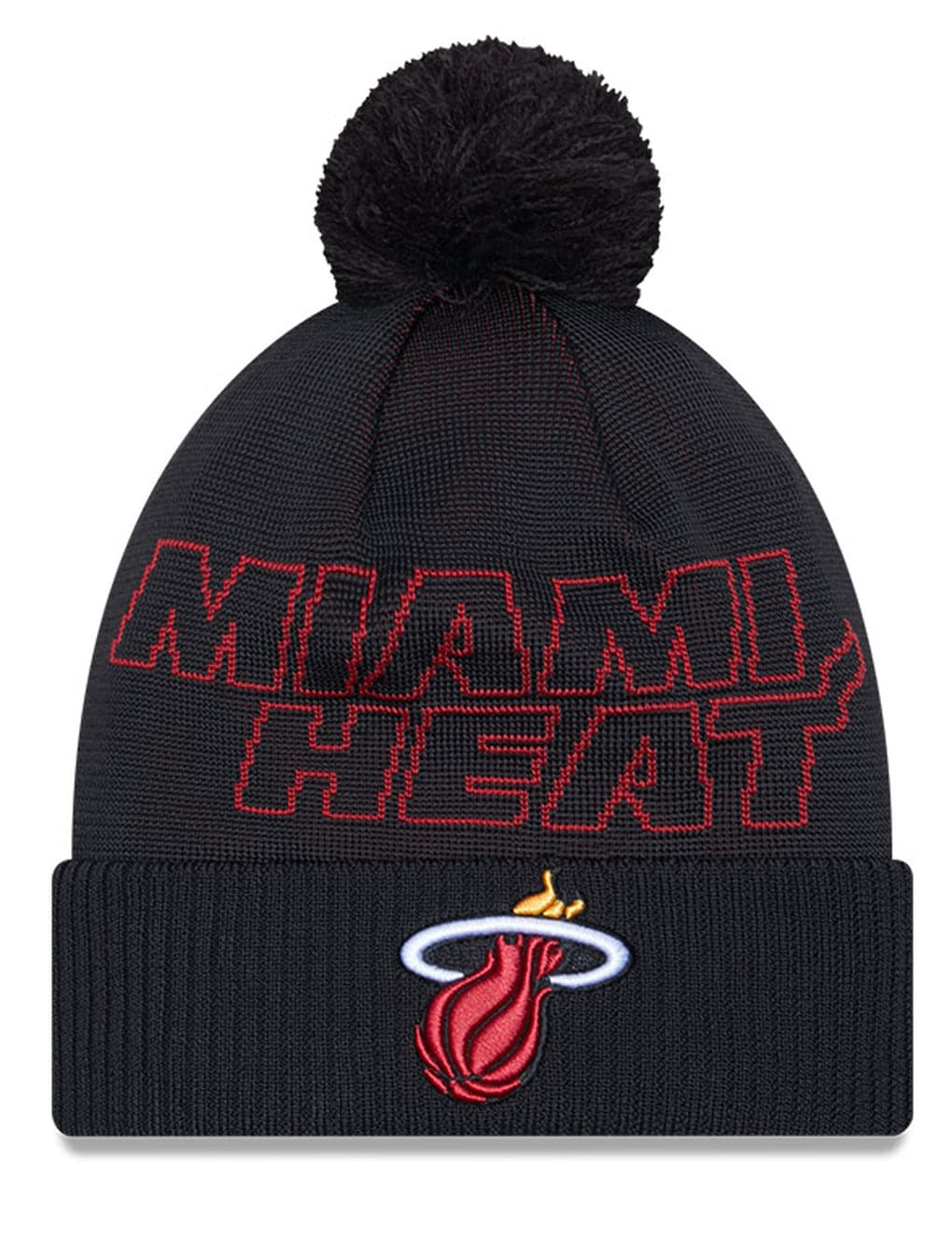 New Era Beanies Miami Heat New Era NBA 23 Draft Knit Beanie - Black