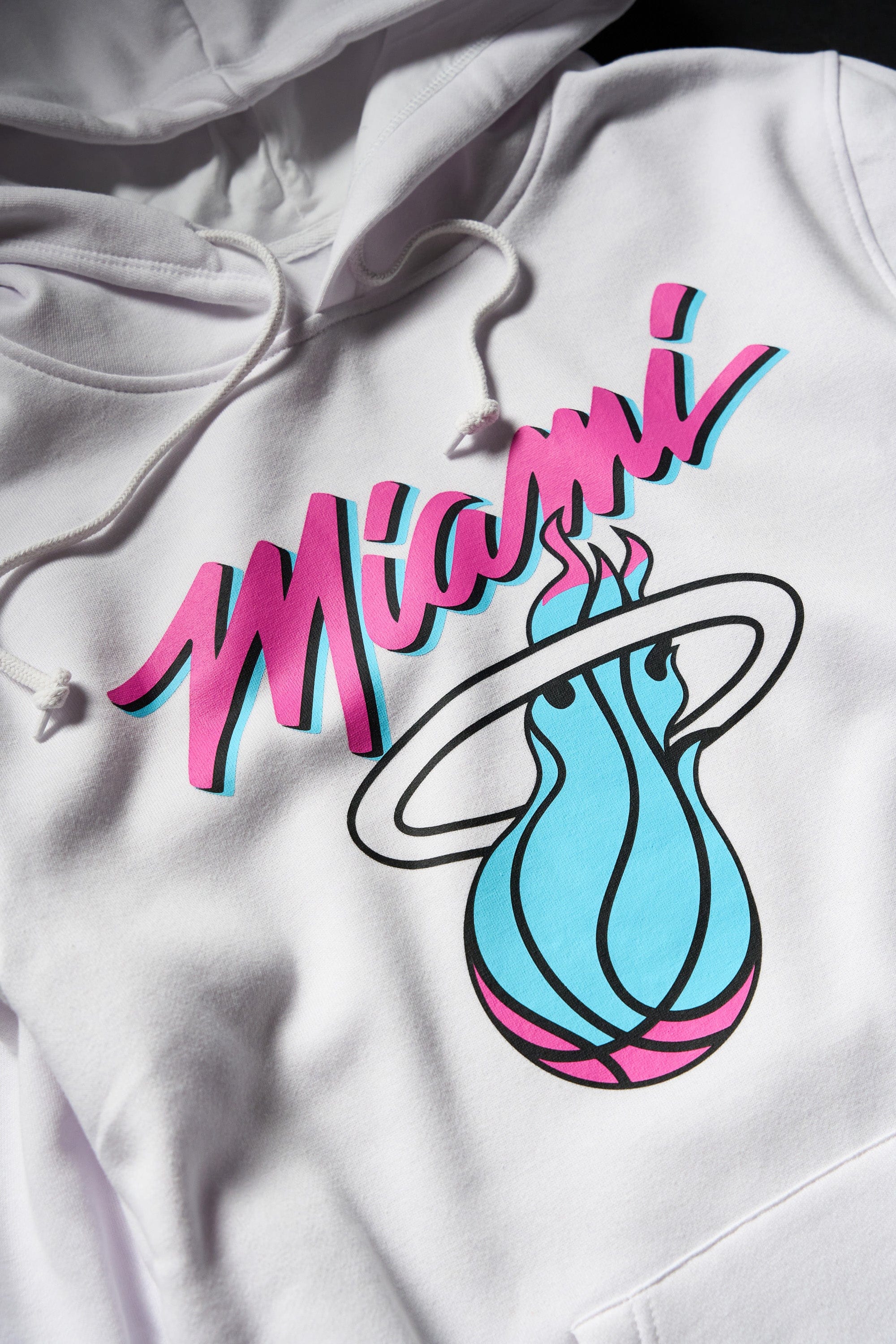 New Era Jumpers Miami Heat New Era NBA 24-25 City Edition Hoodie Jumper - White