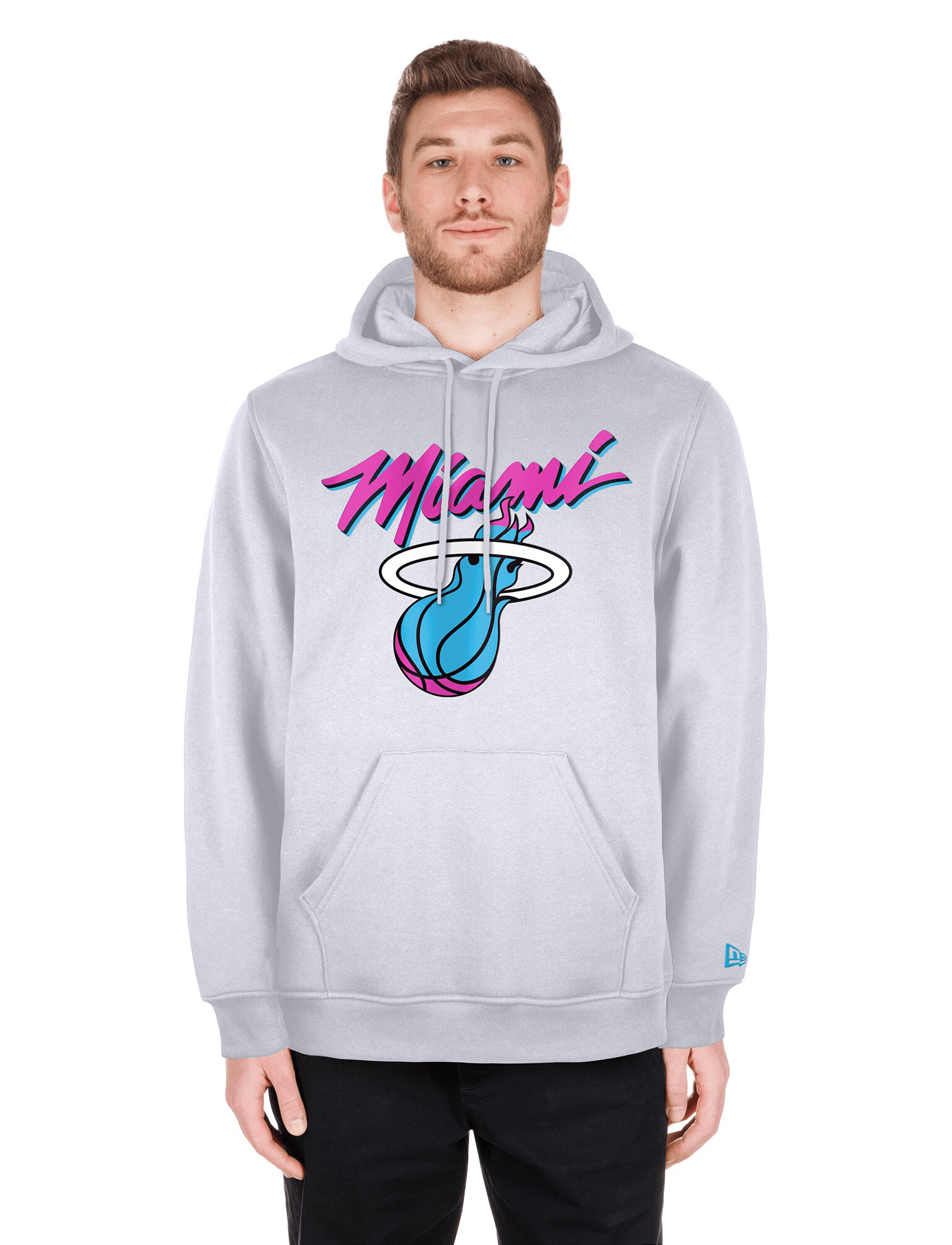 New Era Jumpers Miami Heat New Era NBA 24-25 City Edition Hoodie Jumper - White