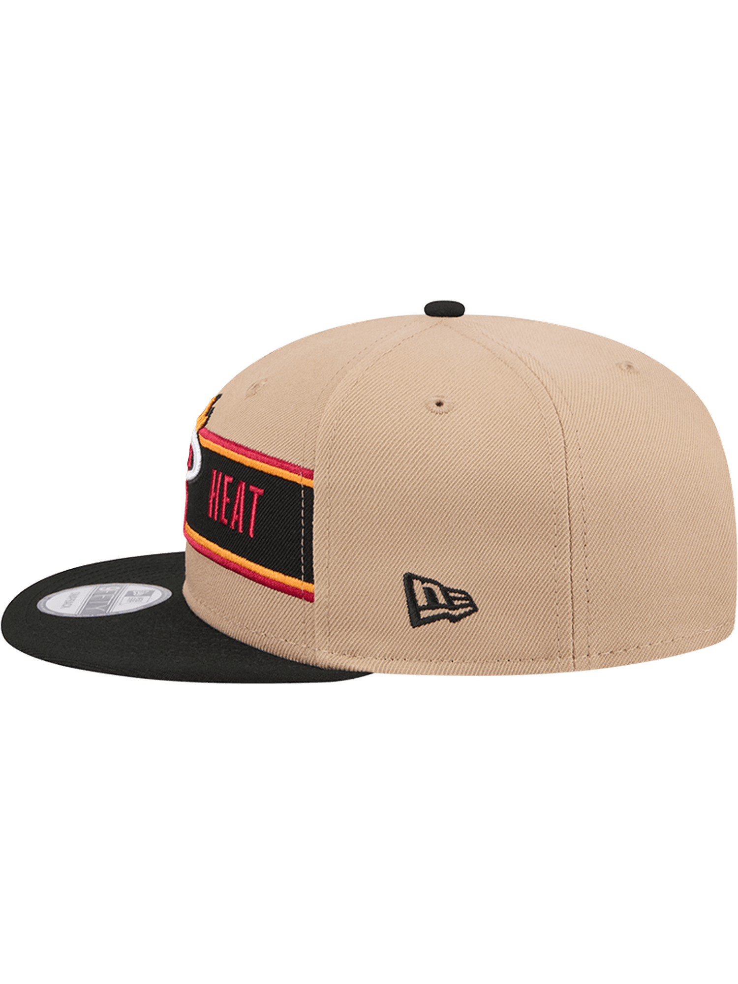 New Era Caps Miami Heat New Era NBA 24 Draft 9FIFTY Snapback Hat - Tan