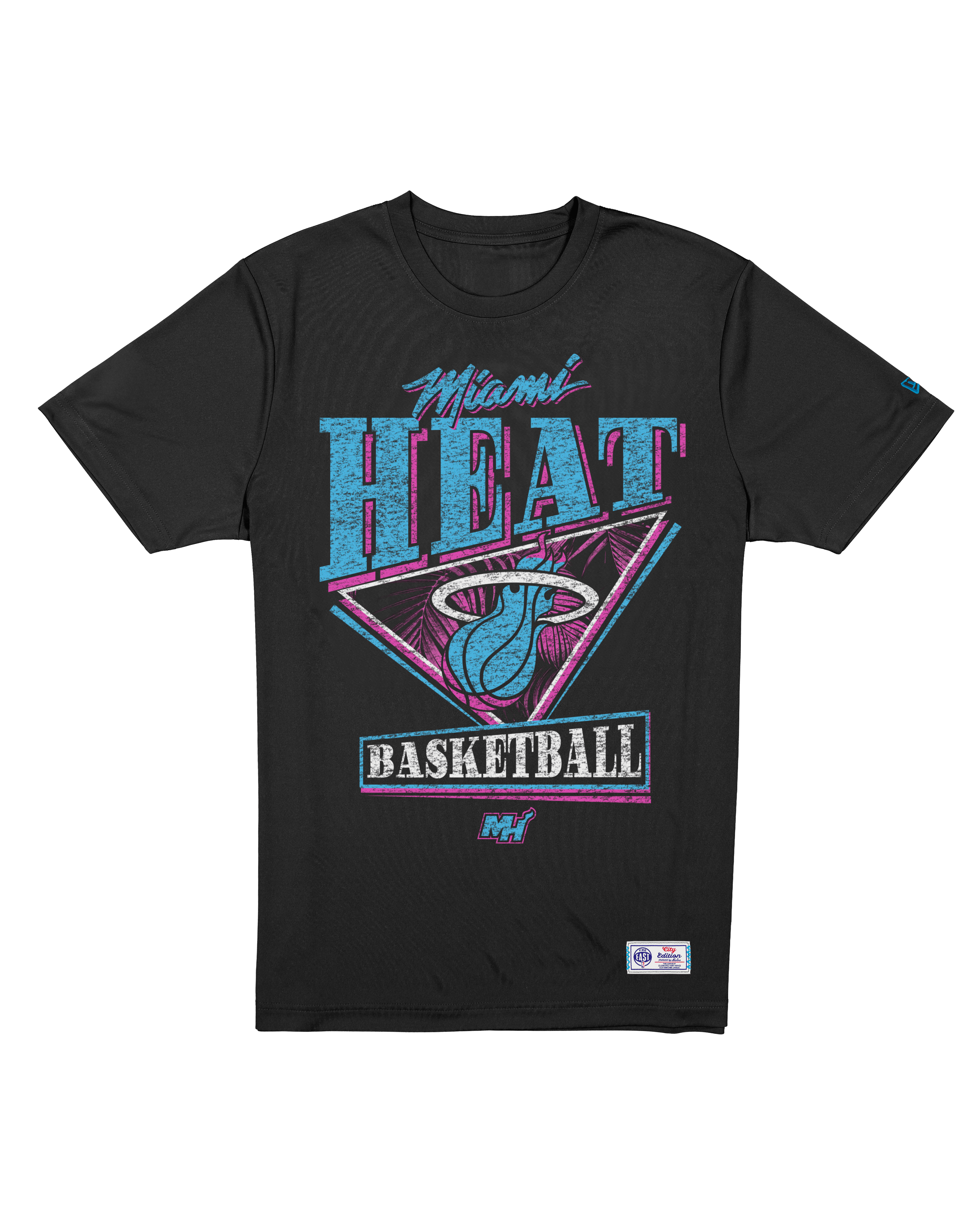 New Era T-Shirts Miami Heat New Era NBA 25-26 City Edition Distressed T-Shirt