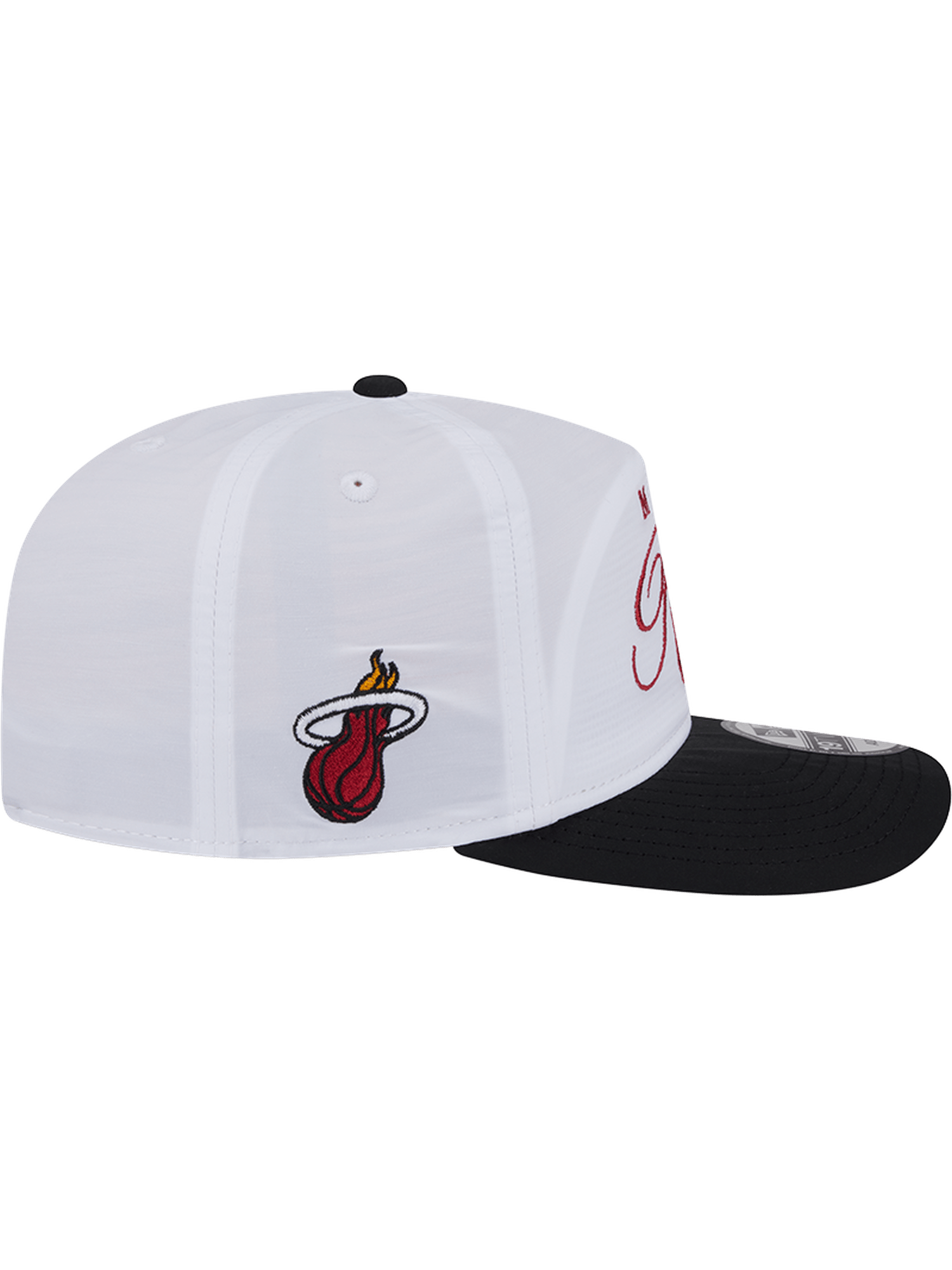 New Era Caps Miami Heat New Era NBA 25 Draft 19TWENTY A-Frame Pre-Curved Hat - White