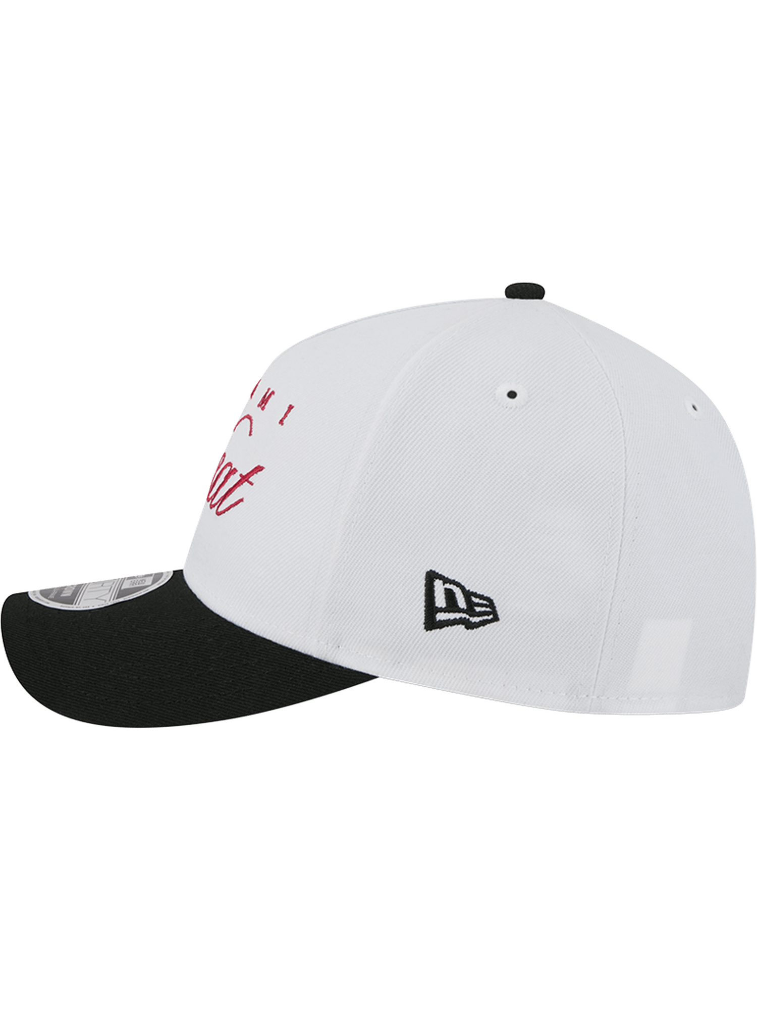 New Era Caps Miami Heat New Era NBA 25 Draft 9FORTY M-Crown A-Frame Snapback Hat - White