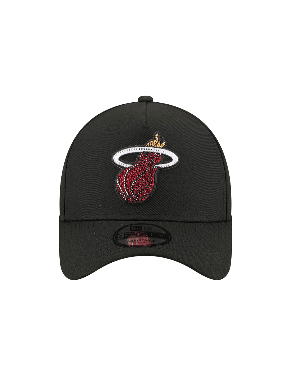 New Era Caps OSFM Miami Heat New Era NBA 26 Draft 9FORTY A-Frame Snapback Hat - Black