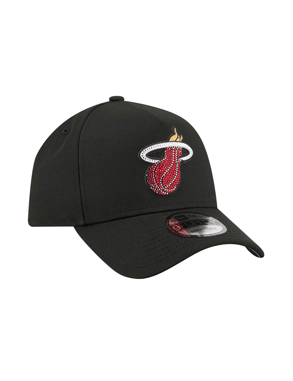 New Era Caps OSFM Miami Heat New Era NBA 26 Draft 9FORTY A-Frame Snapback Hat - Black
