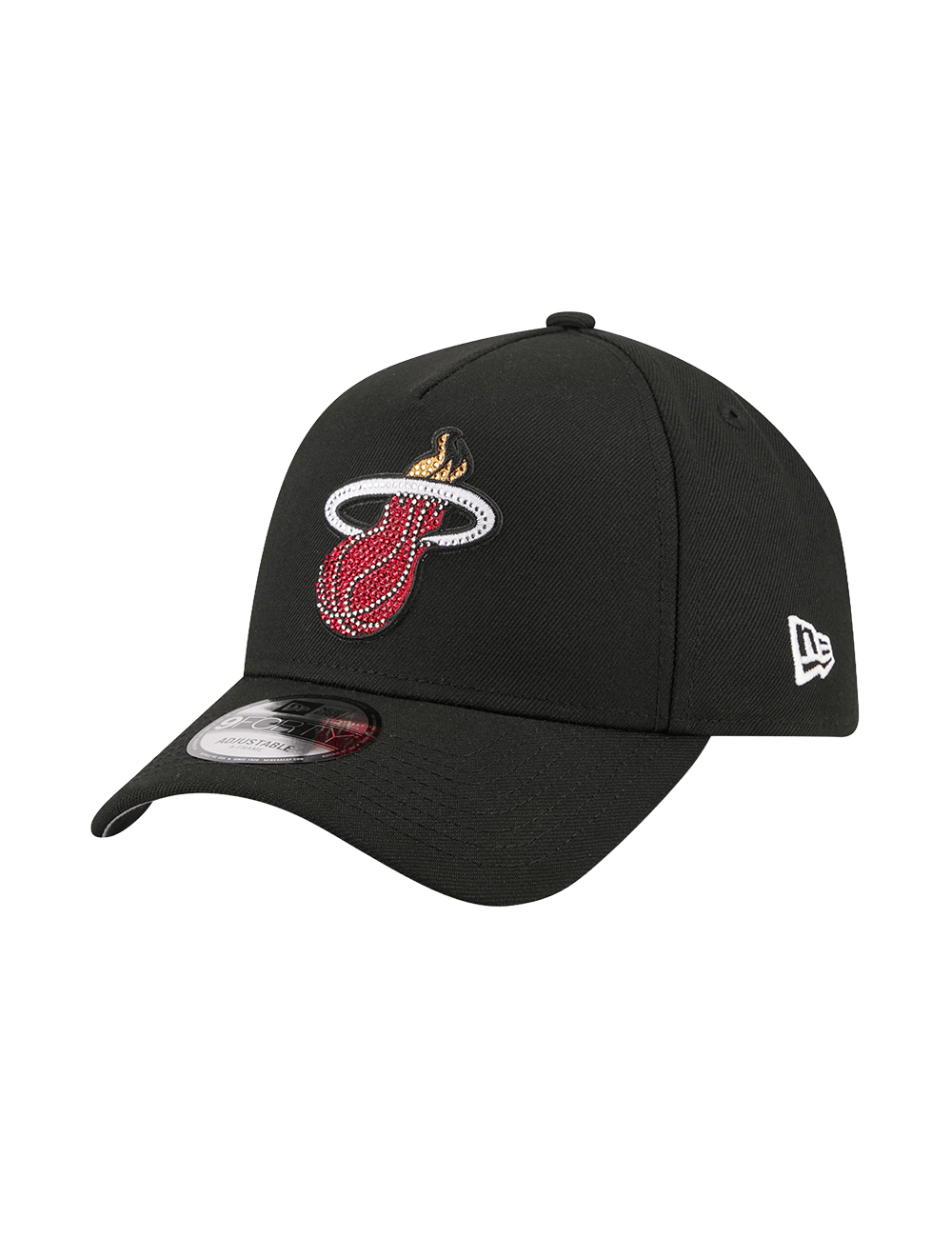 New Era Caps OSFM Miami Heat New Era NBA 26 Draft 9FORTY A-Frame Snapback Hat - Black