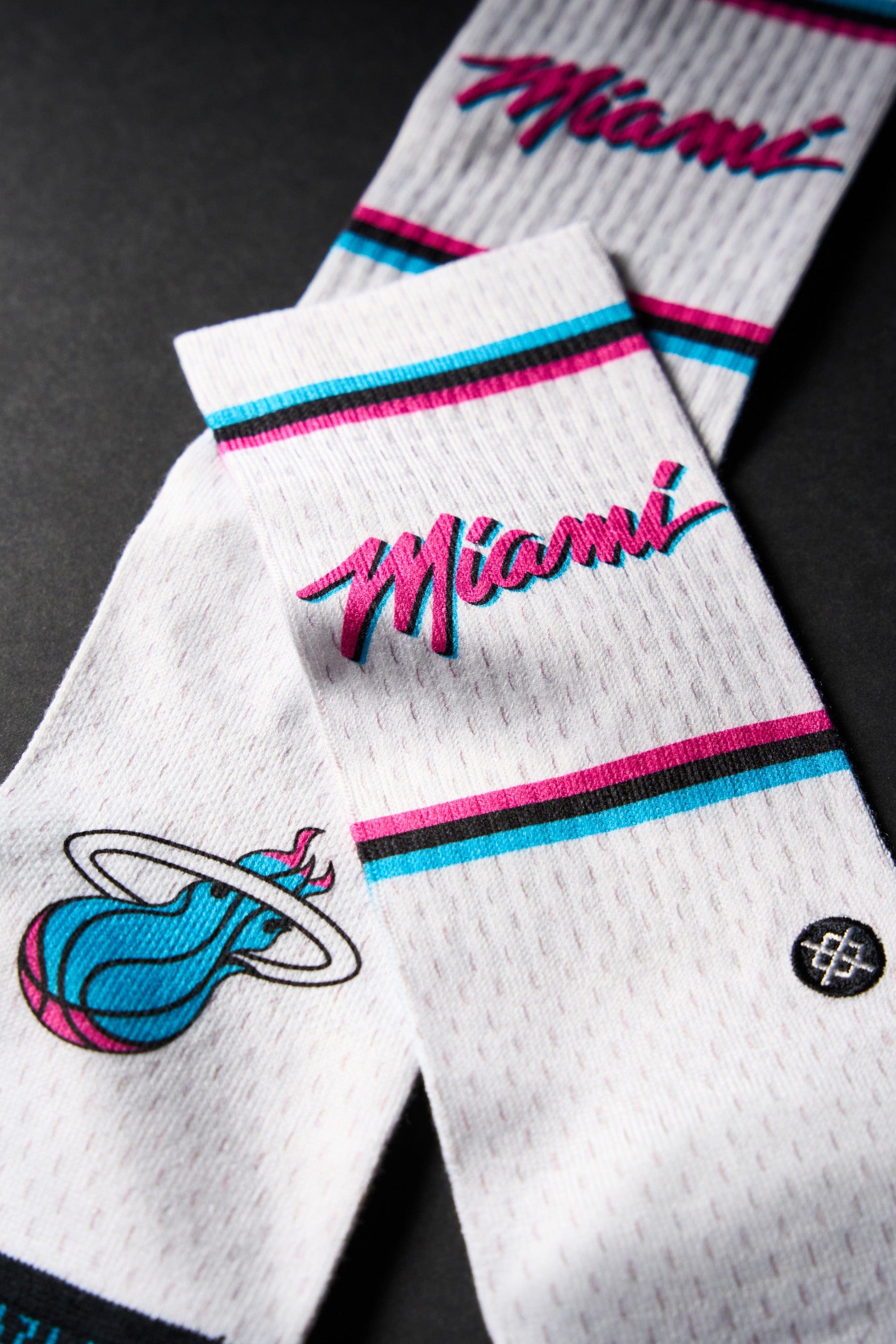 Stance Socks Large (9-12 US) Miami Heat Stance NBA 24-25 City Edition Crew Socks