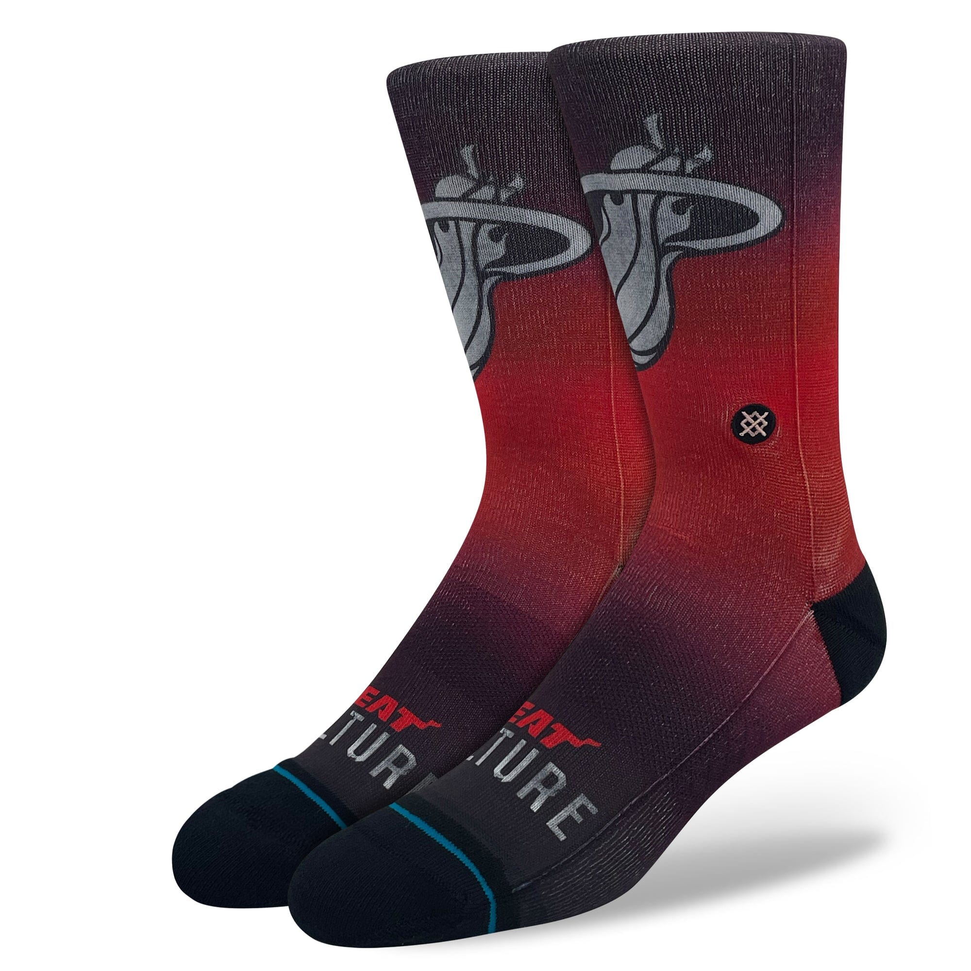 Stance Socks Large (9-12 US) Miami Heat Stance NBA 24 City Edition Crew Socks