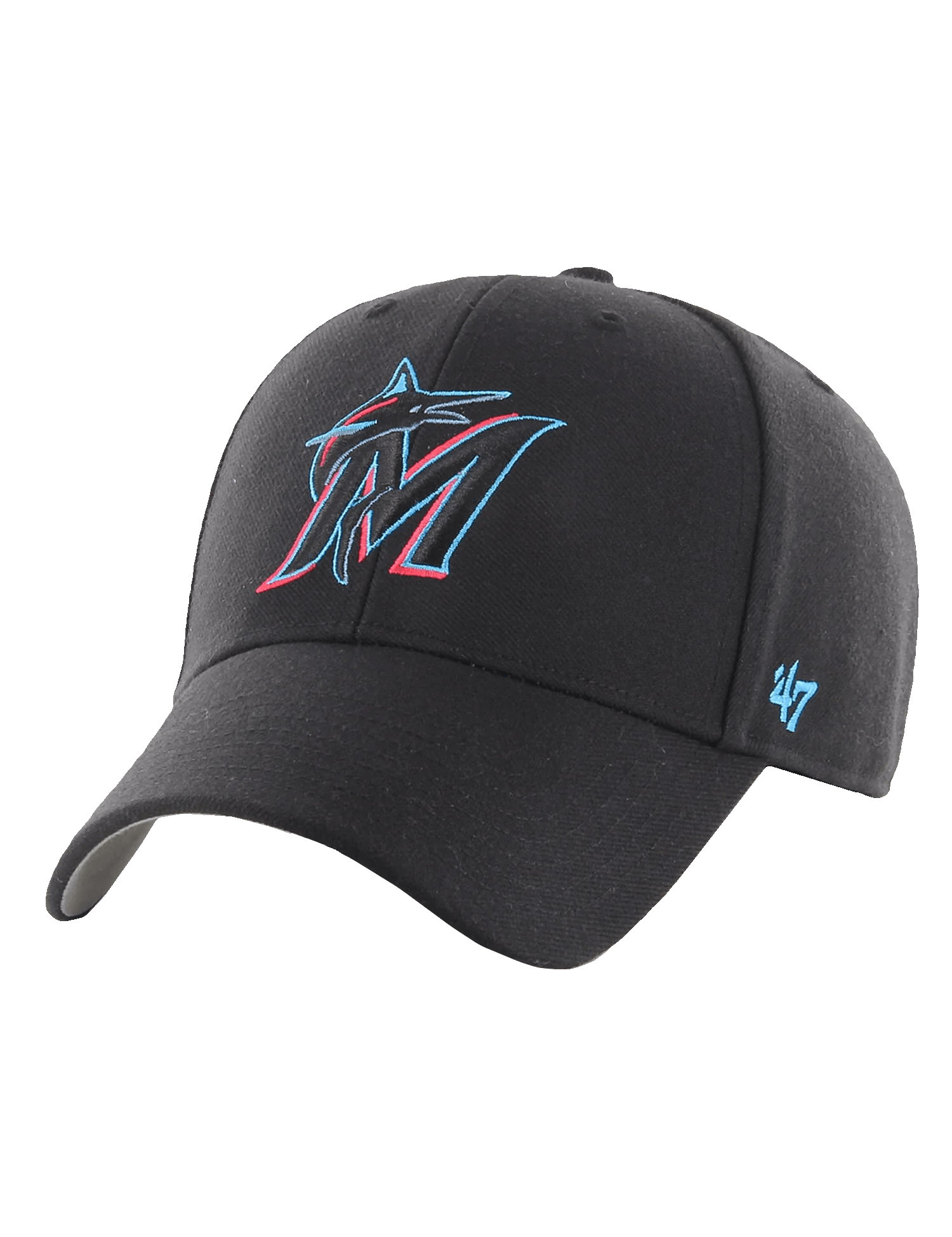 47 Brand Caps Miami Marlins '47 MLB Team MVP Hat - Black