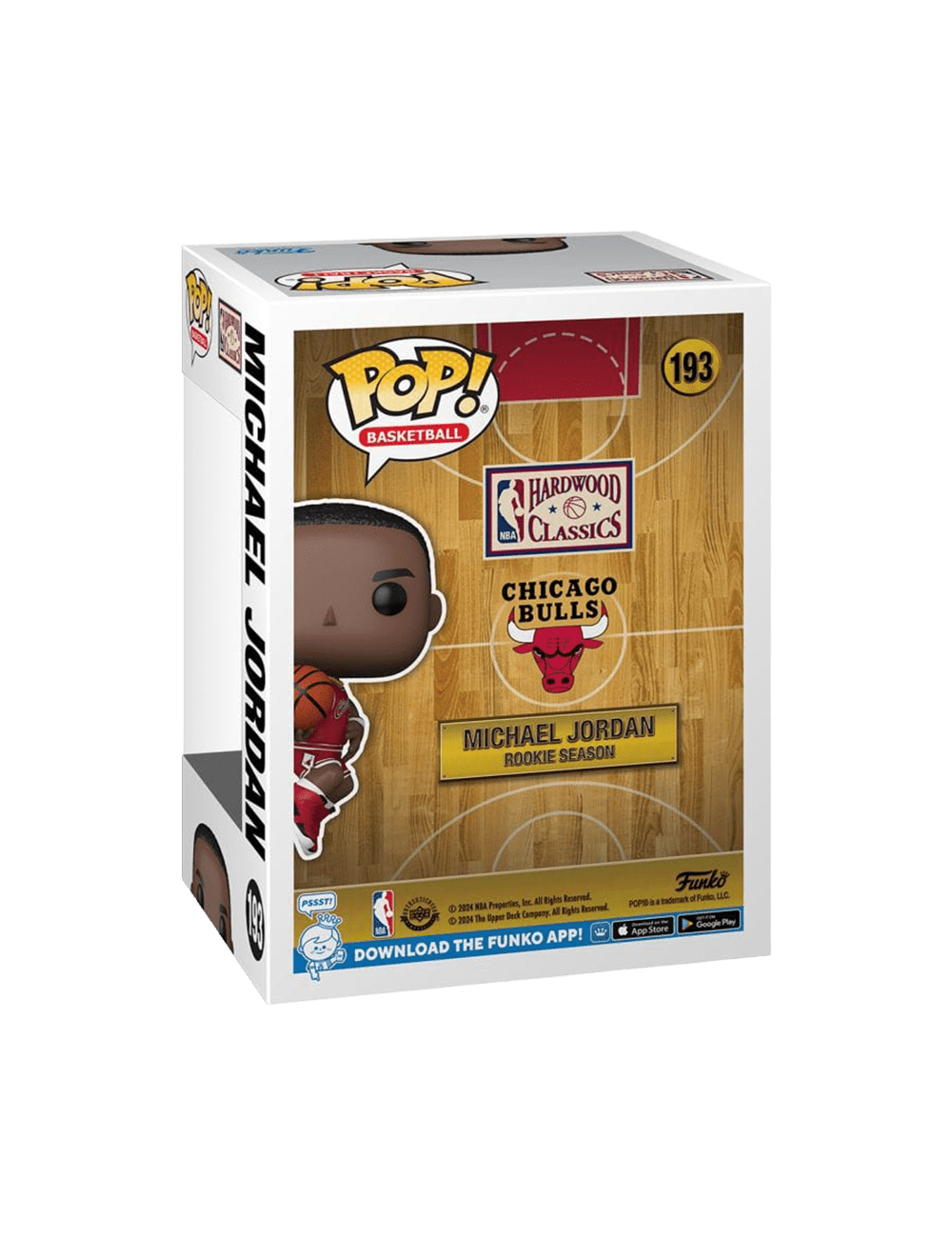 Funko Figures Michael Jordan Chicago Bulls Funko NBA Rookie 193 Pop Vinyl Figure