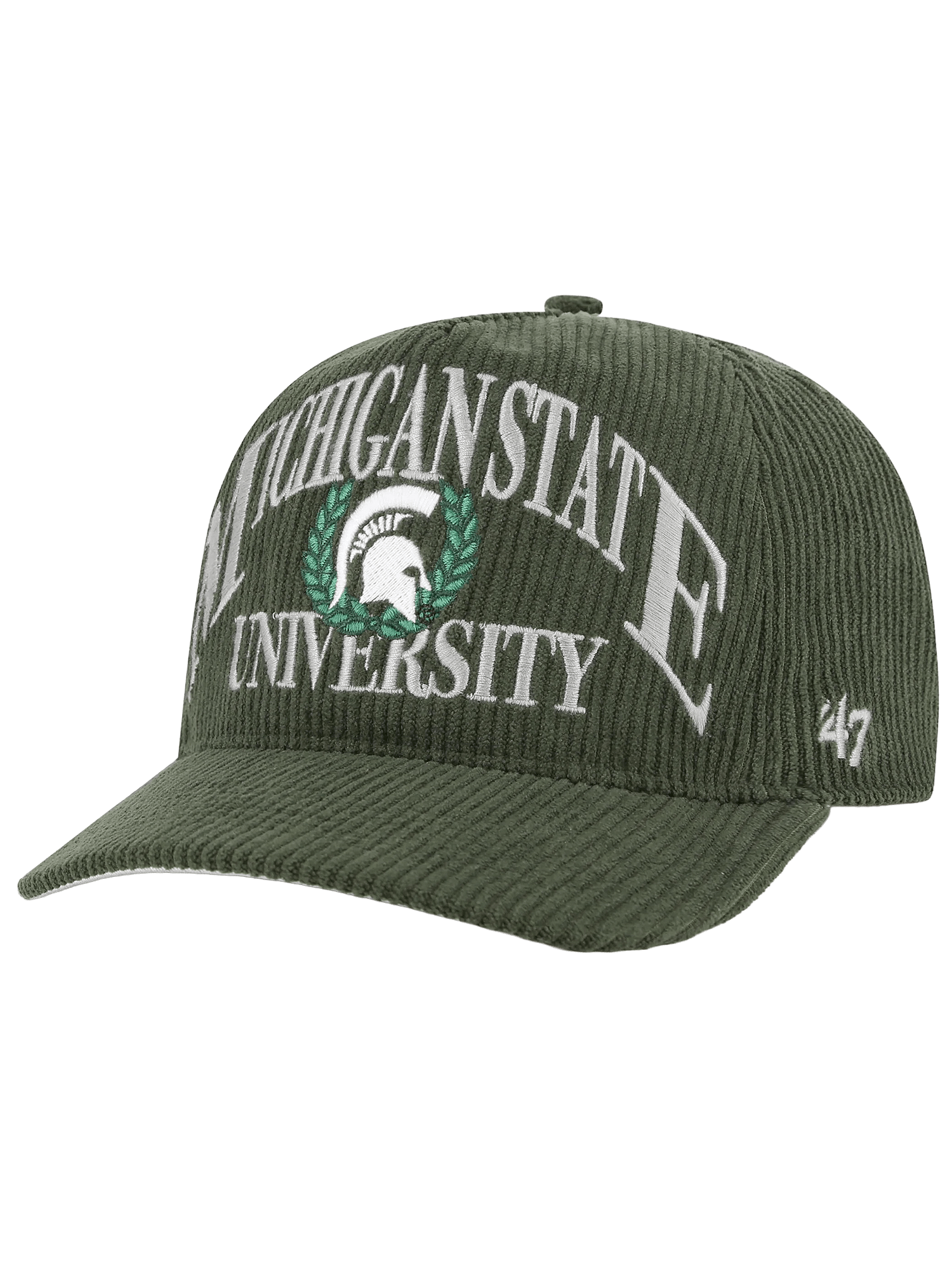 47 Brand Caps Michigan State Spartans '47 NCAA Pitchout Pre-Curved Hitch Snapback Hat - Green