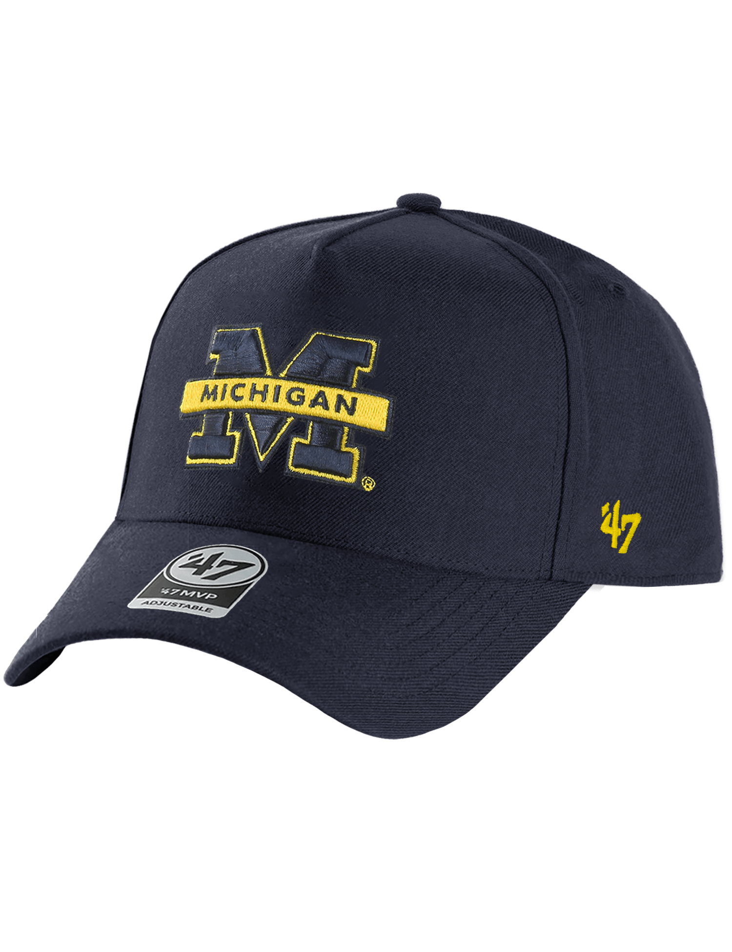 47 Brand Caps Michigan Wolverines '47 NCAA Team MVP DT Snapback Hat - Navy