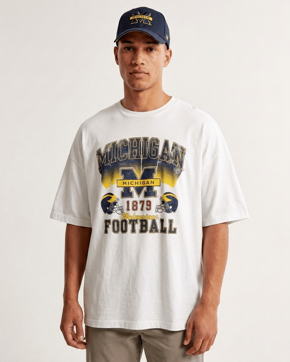 US Sports HQ Bundles Michigan Wolverines NCAA Hat & T-Shirt Bundle