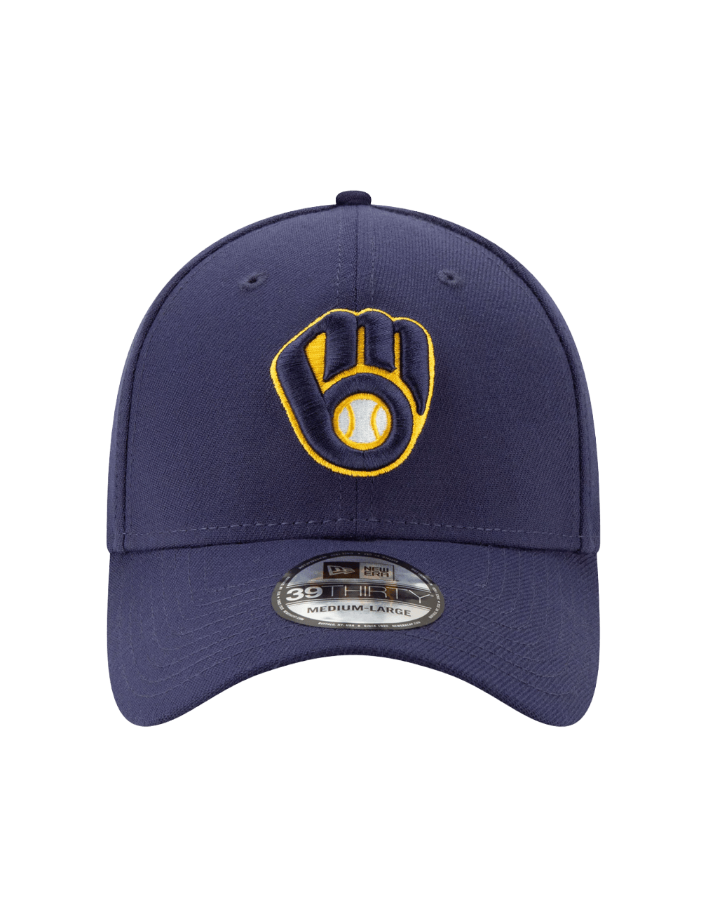 New Era Caps Milwaukee Brewers New Era MLB Team 39THIRTY Stretch-Fit Hat - Navy