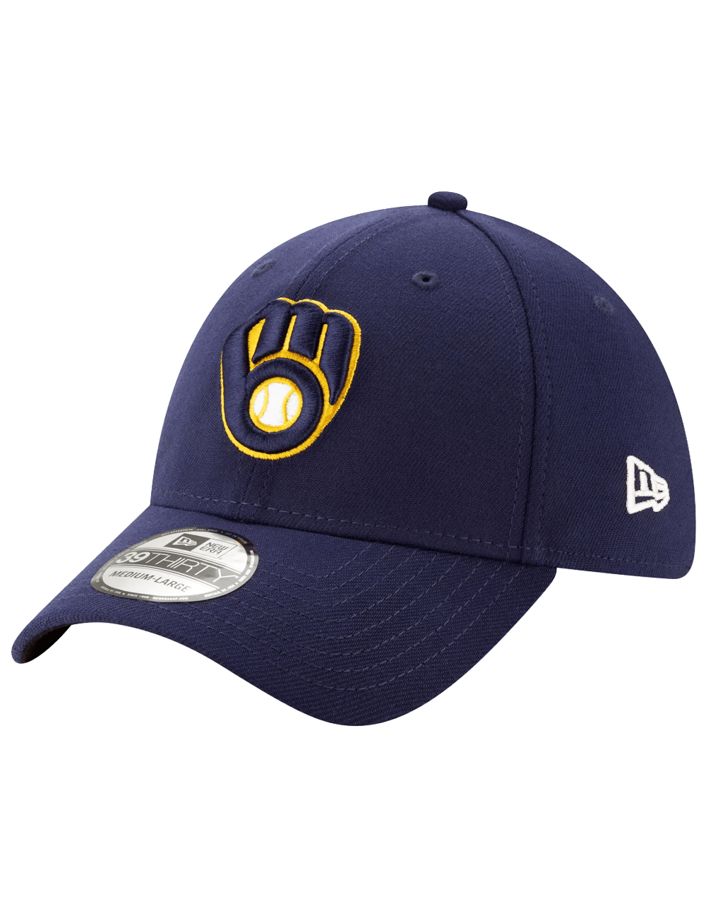 New Era Caps Milwaukee Brewers New Era MLB Team 39THIRTY Stretch-Fit Hat - Navy