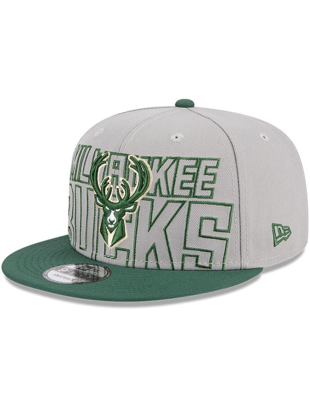 New Era Caps Milwaukee Bucks New Era NBA 23 Draft 9FIFTY Snapback Hat - Grey