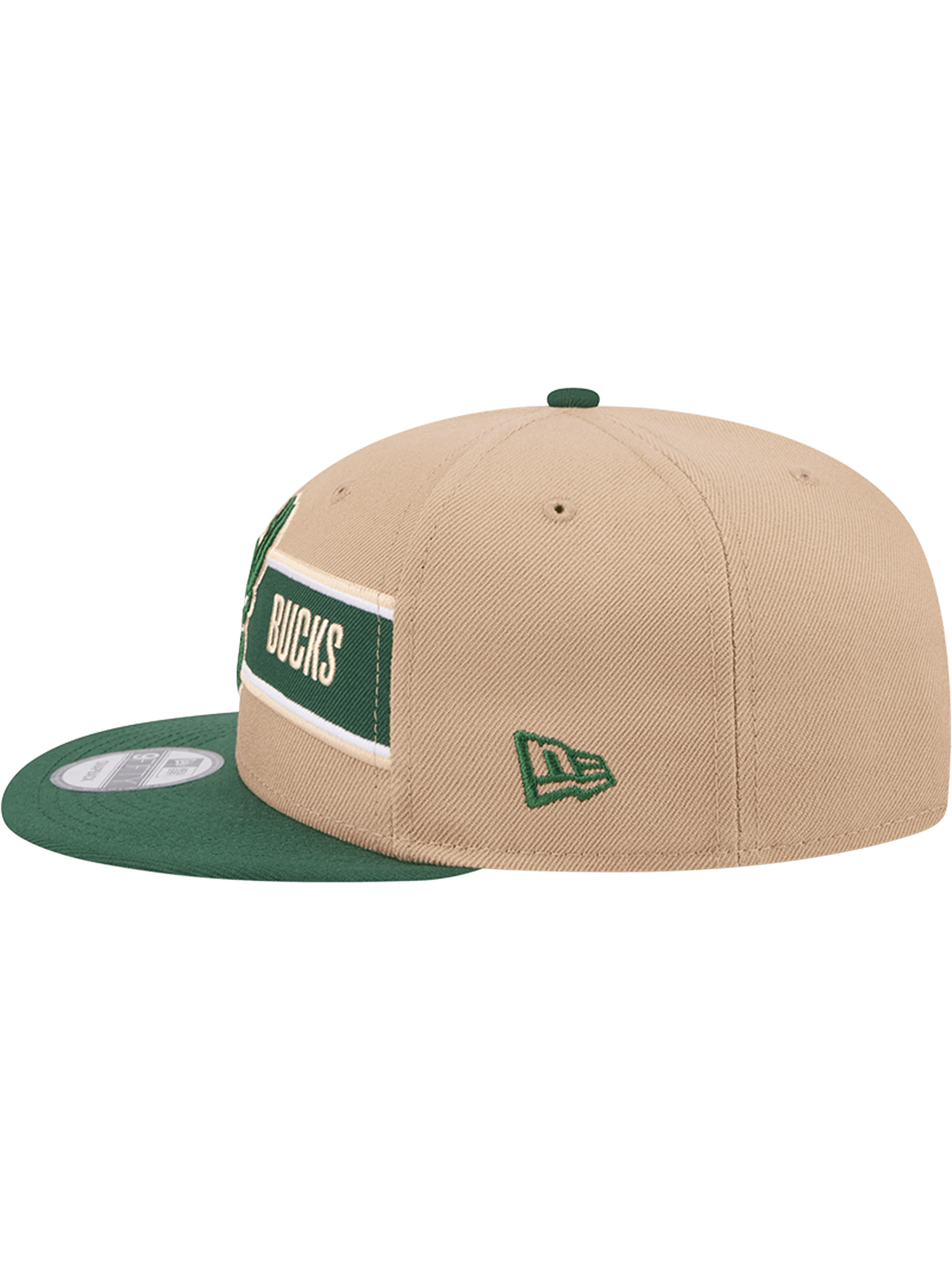 New Era Caps Milwaukee Bucks New Era NBA 24 Draft 9FIFTY Snapback Hat - Tan