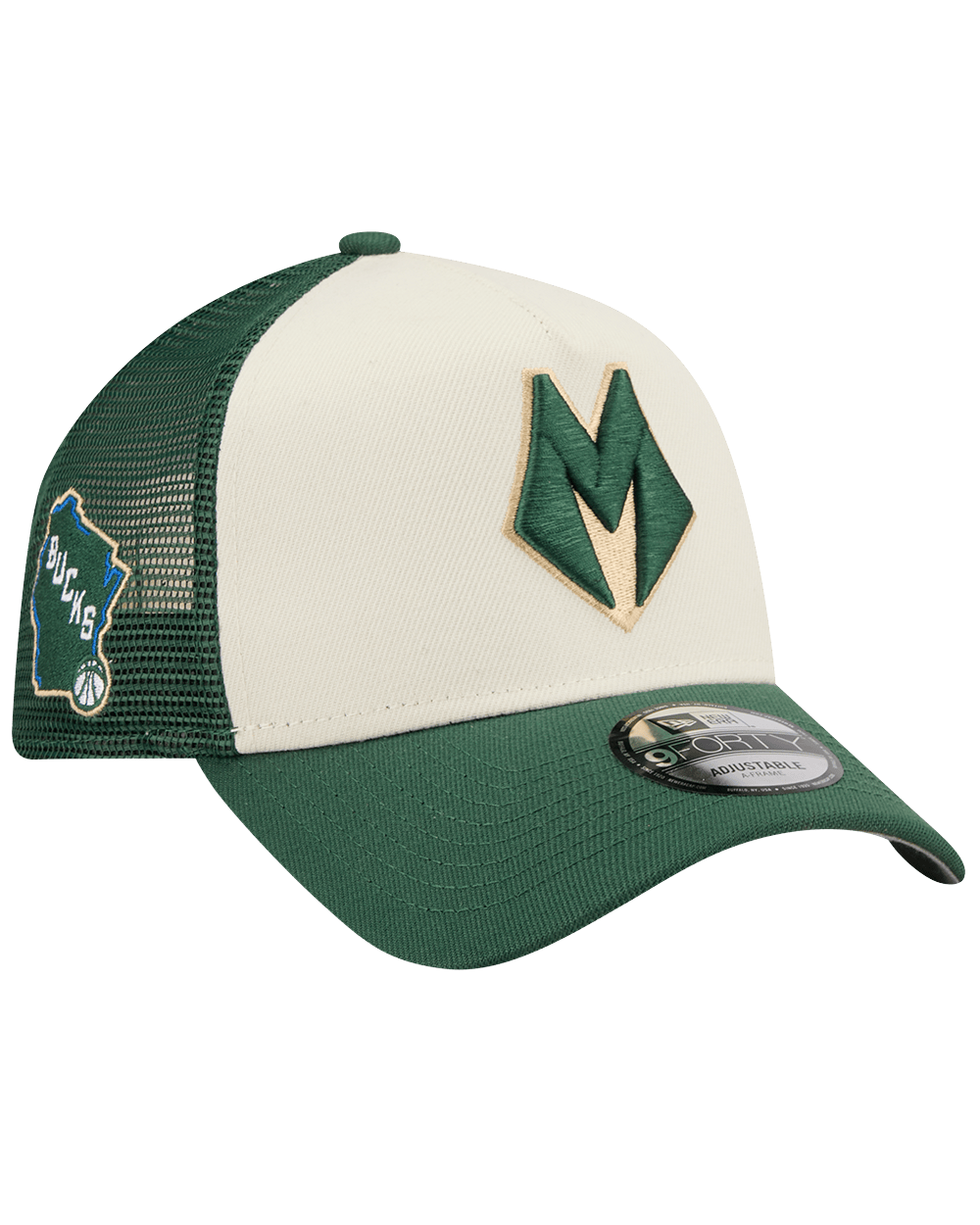 New Era Caps Milwaukee Bucks New Era NBA 25-26 City Edition 9FORTY A-Frame Snapback Hat