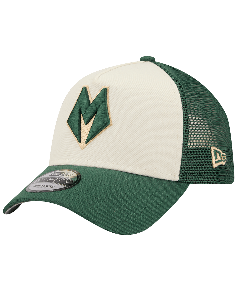New Era Caps Milwaukee Bucks New Era NBA 25-26 City Edition 9FORTY A-Frame Snapback Hat