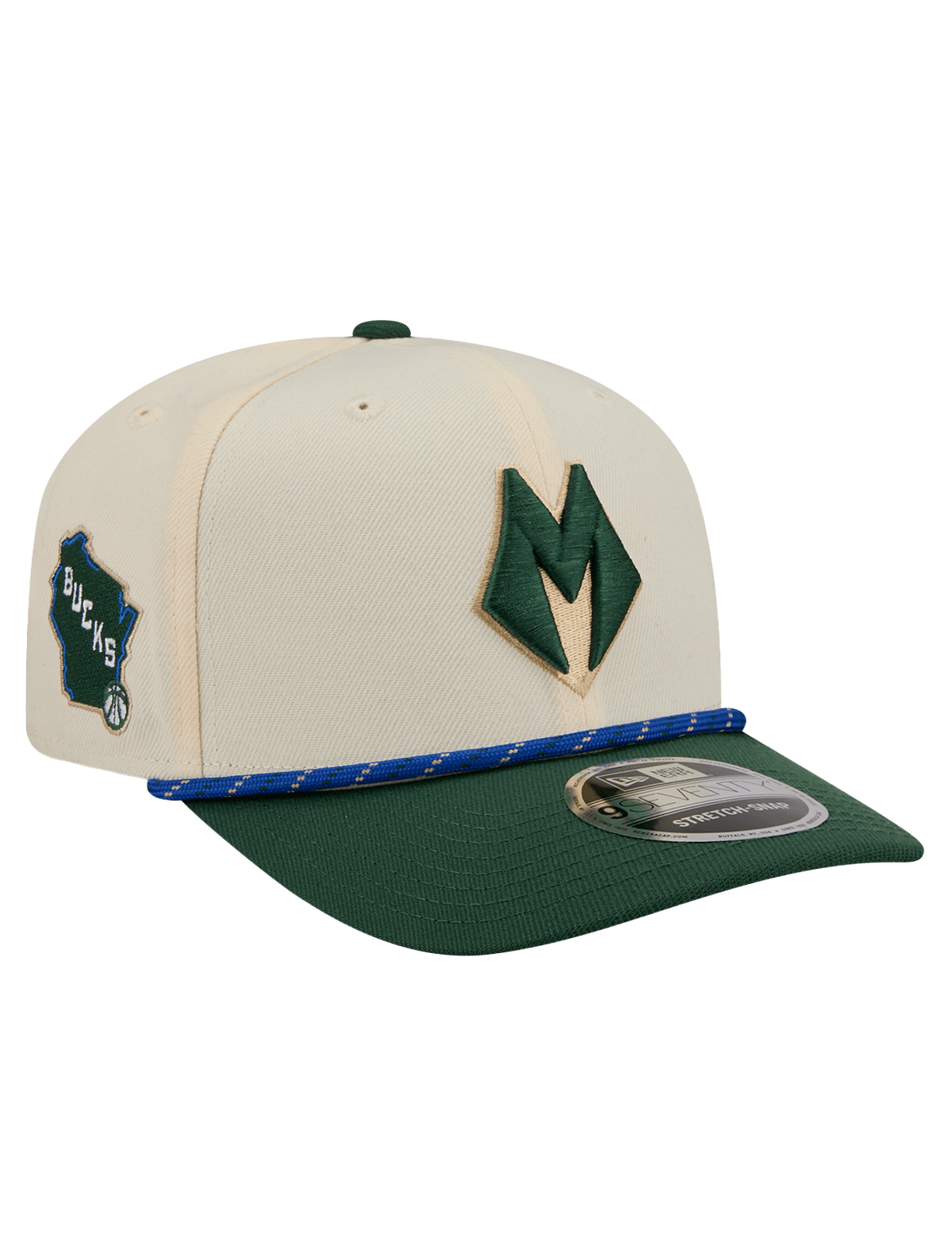 New Era Caps Milwaukee Bucks New Era NBA 25-26 City Edition 9SEVENTY Stretch Snapback Hat