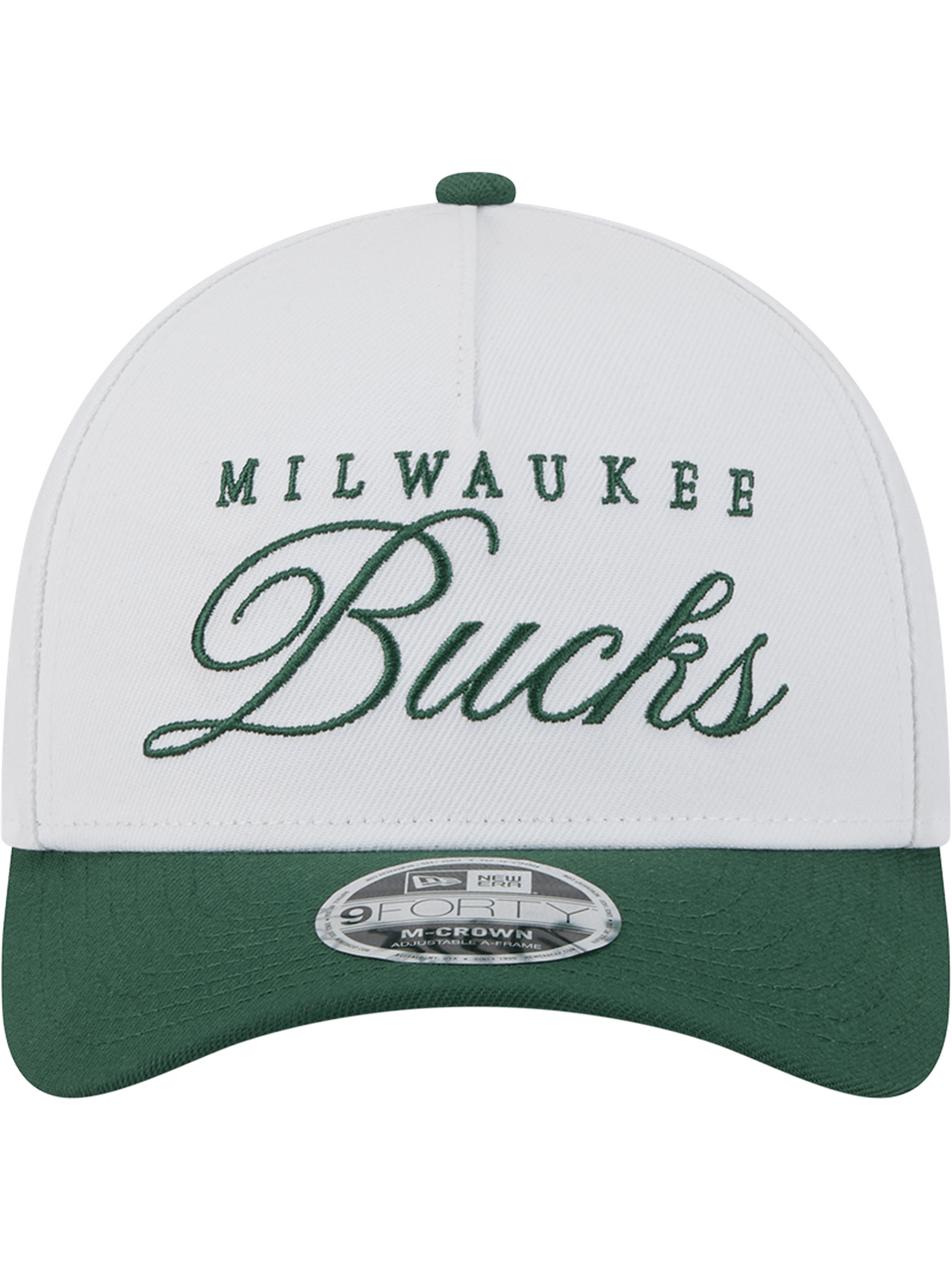 New Era Caps MIlwaukee Bucks New Era NBA 25 Draft 9FORTY M-Crown A-Frame Snapback Hat - White