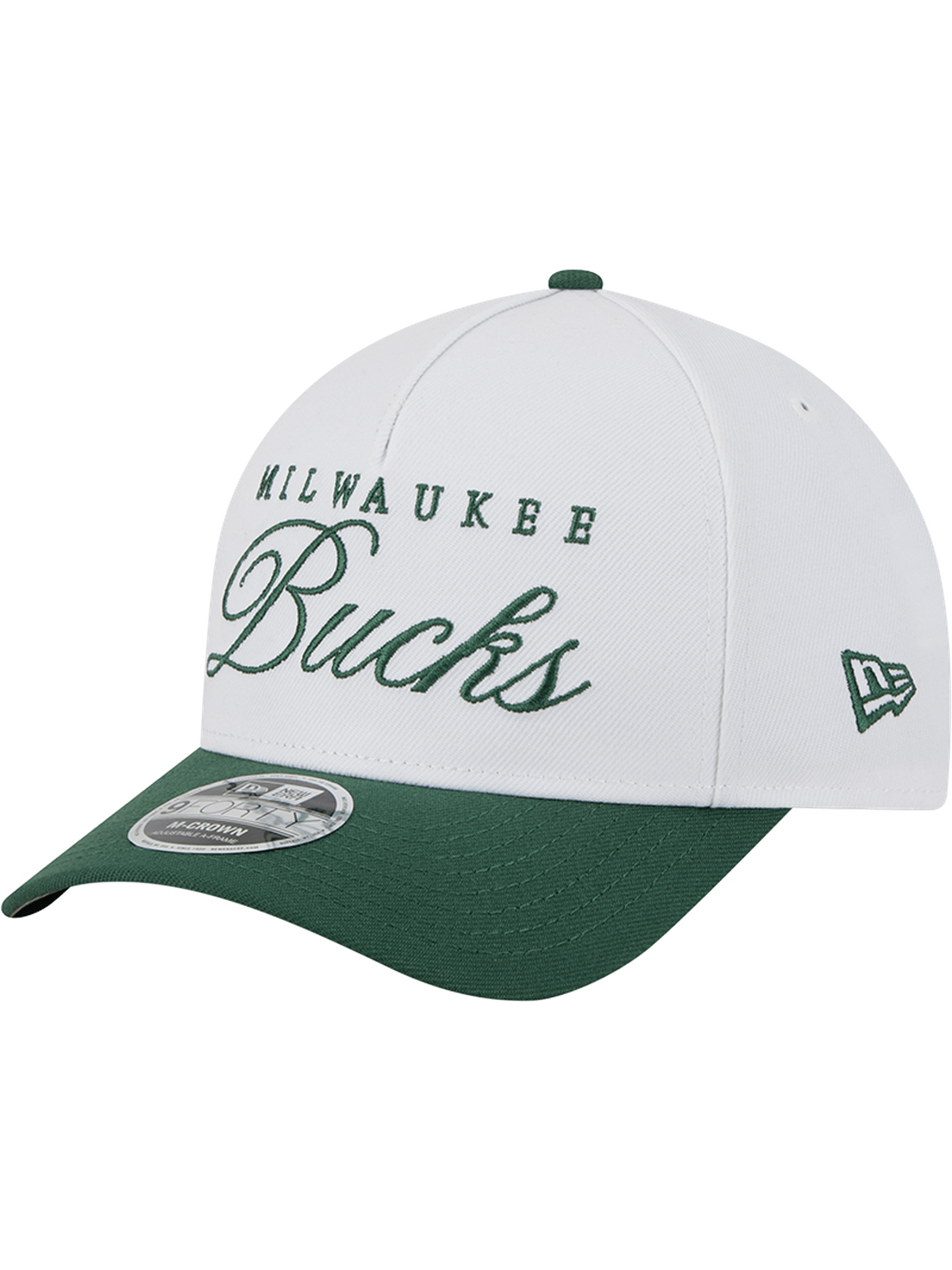 New Era Caps MIlwaukee Bucks New Era NBA 25 Draft 9FORTY M-Crown A-Frame Snapback Hat - White