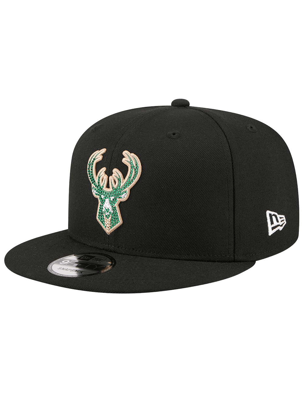 New Era Caps OSFM Milwaukee Bucks New Era NBA 26 Draft 9FIFTY Snapback Hat - Black