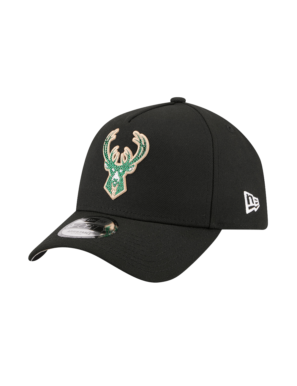 New Era Caps OSFM Milwaukee Bucks New Era NBA 26 Draft 9FORTY A-Frame Snapback Hat - Black