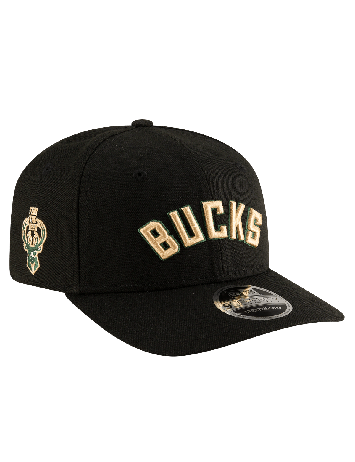 New Era Caps Milwaukee Bucks New Era NBA Statement 9SEVENTY Stretch-Snapback Hat