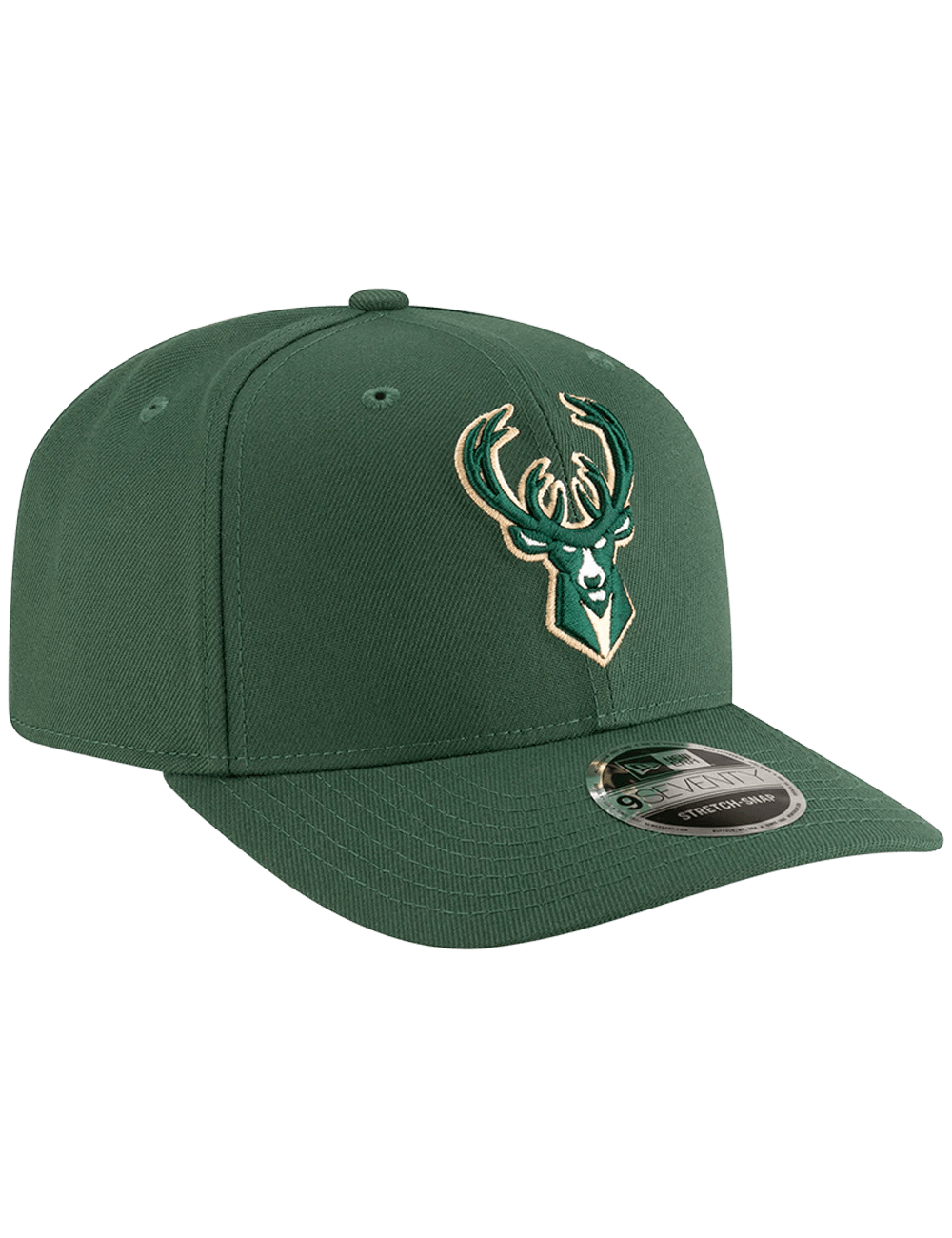 New Era Caps Milwaukee Bucks New Era NBA Team 9SEVENTY Stretch-Snapback Hat - Green