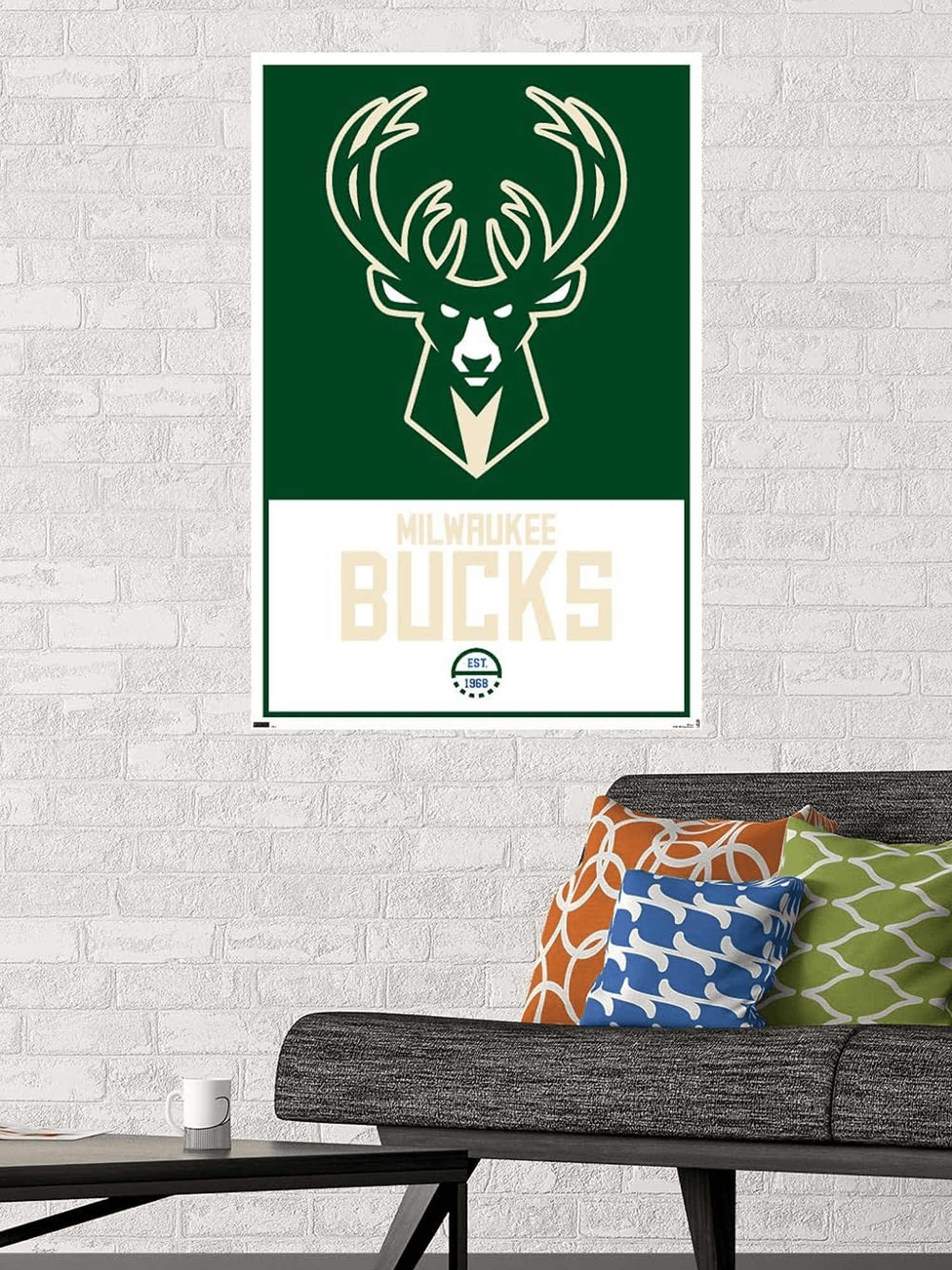Trends International Posters Milwaukee Bucks Trends NBA 61 x 91.5cm Logo Poster