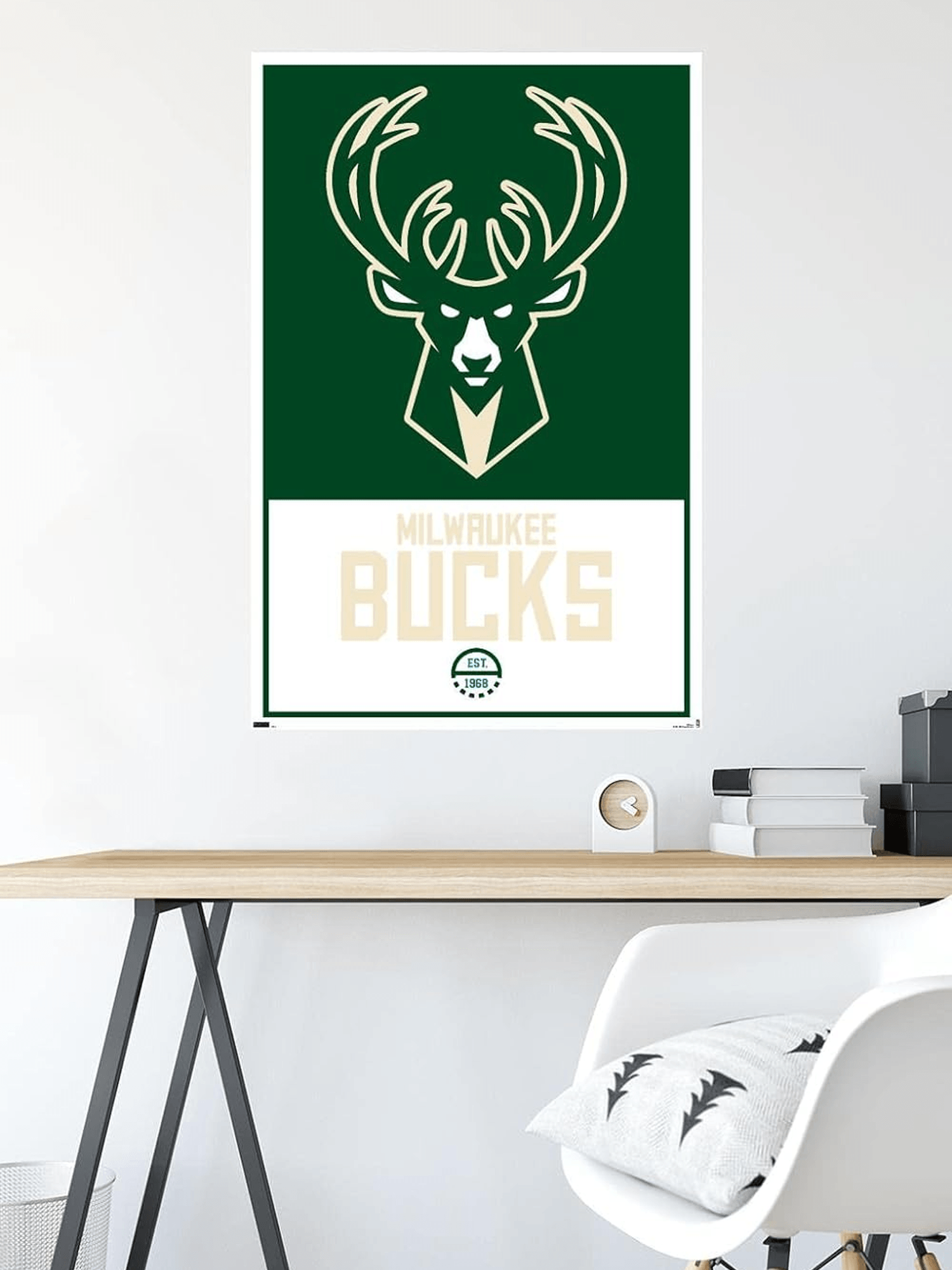 Trends International Posters Milwaukee Bucks Trends NBA 61 x 91.5cm Logo Poster